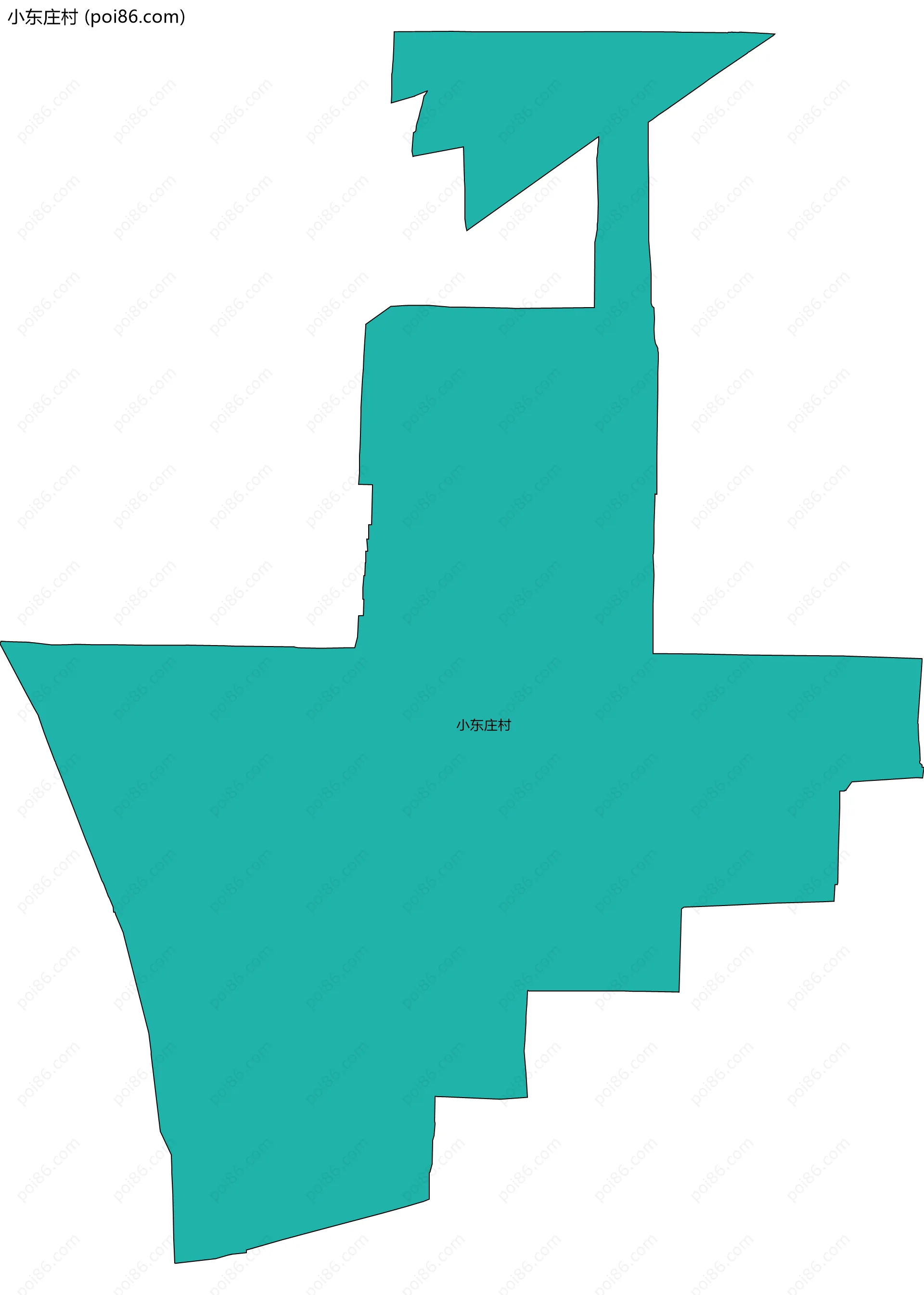 小东庄村边界地图