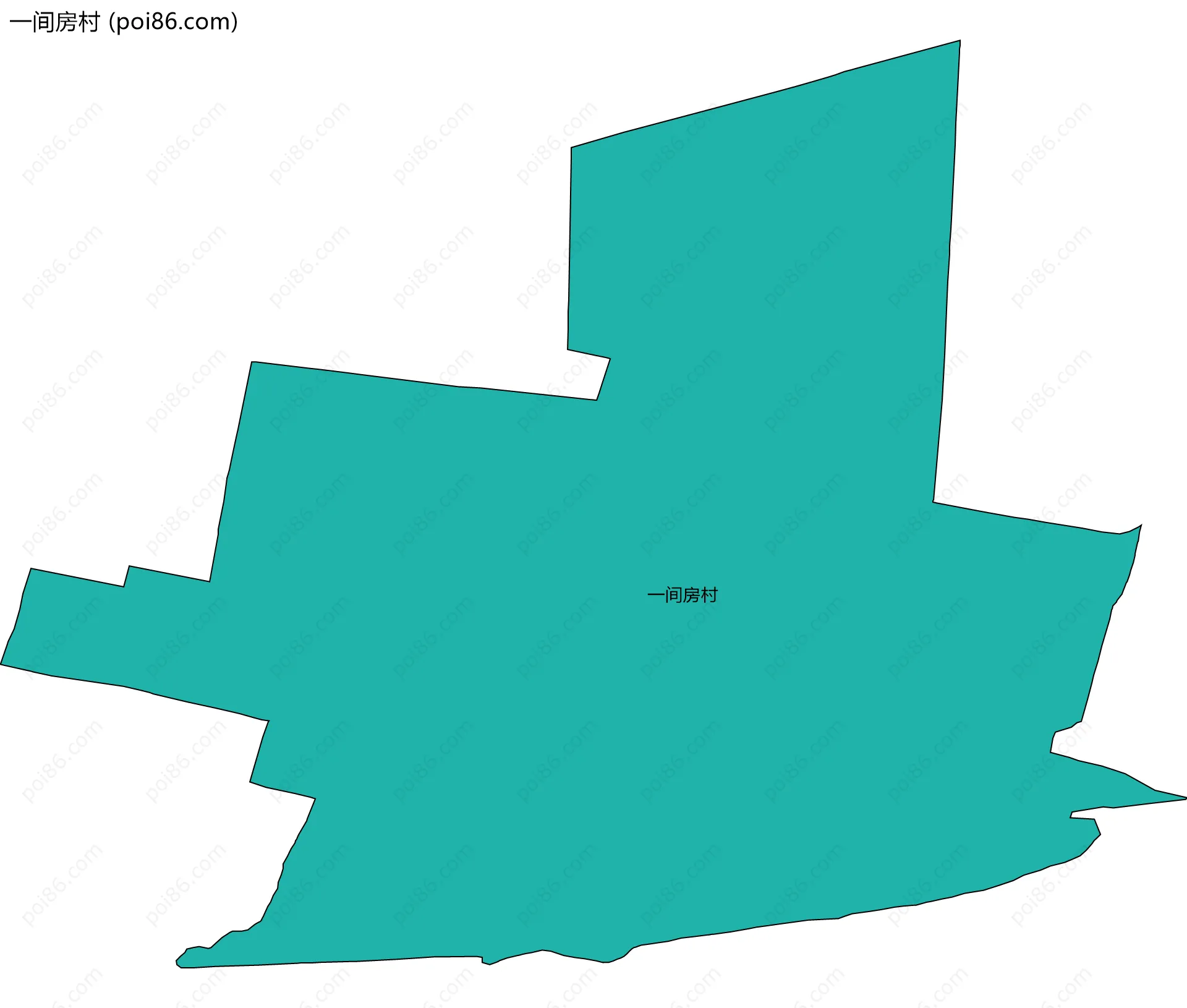 一间房村边界地图