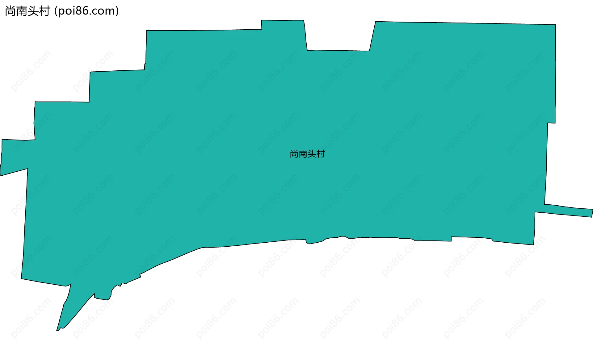 尚南头村边界地图