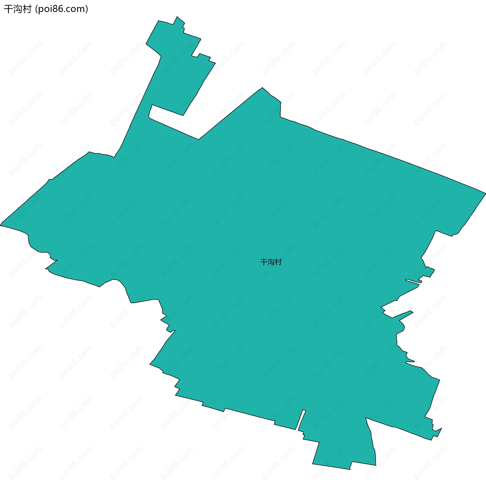 干沟村边界地图