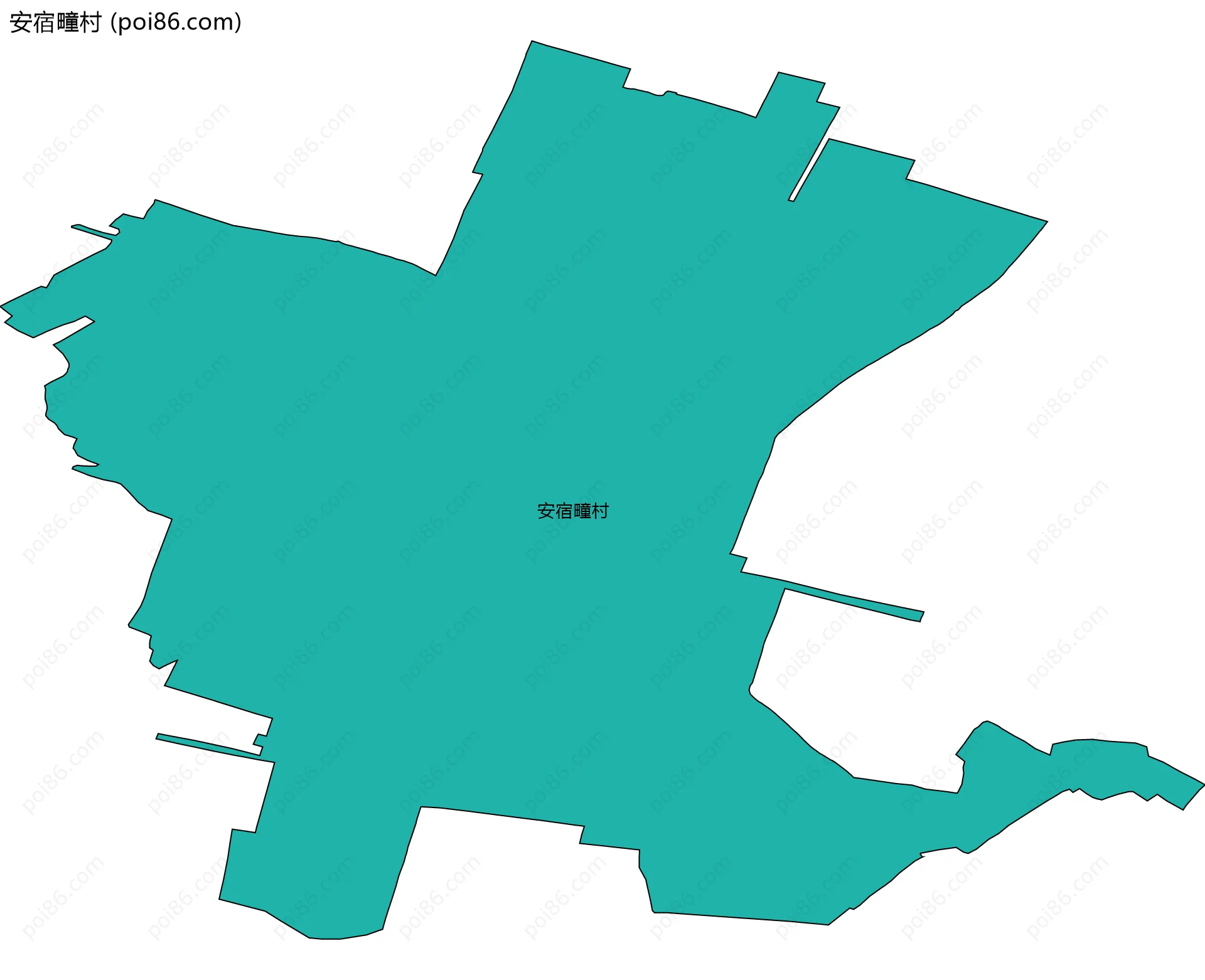 安宿疃村边界地图