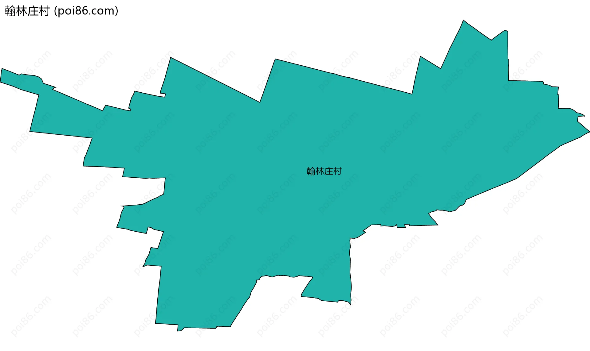 翰林庄村边界地图
