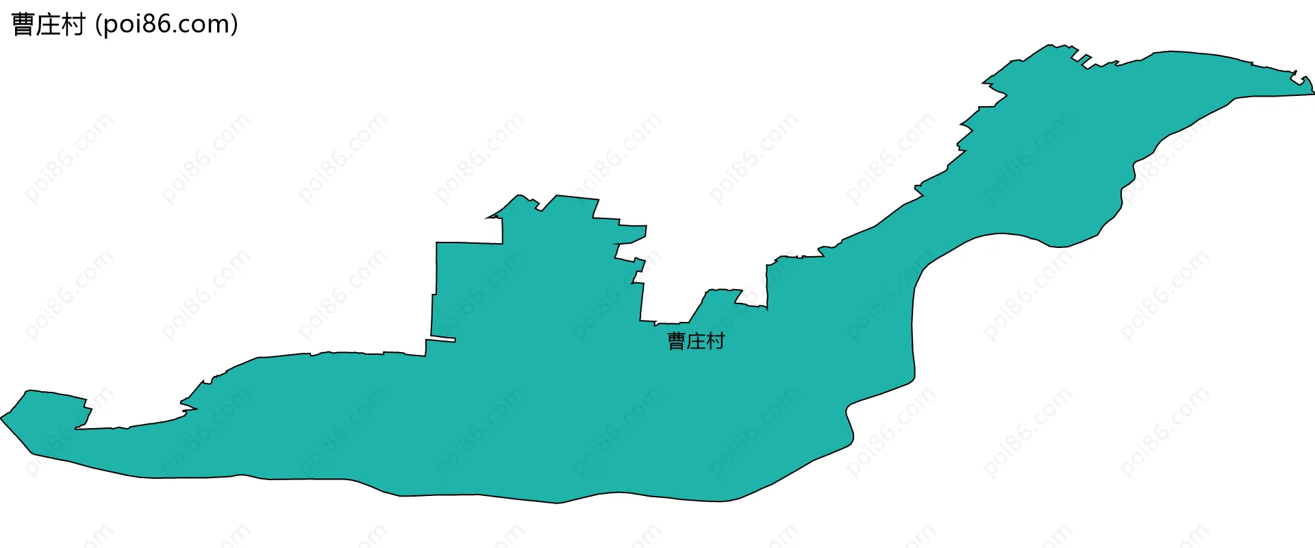 曹庄村边界地图