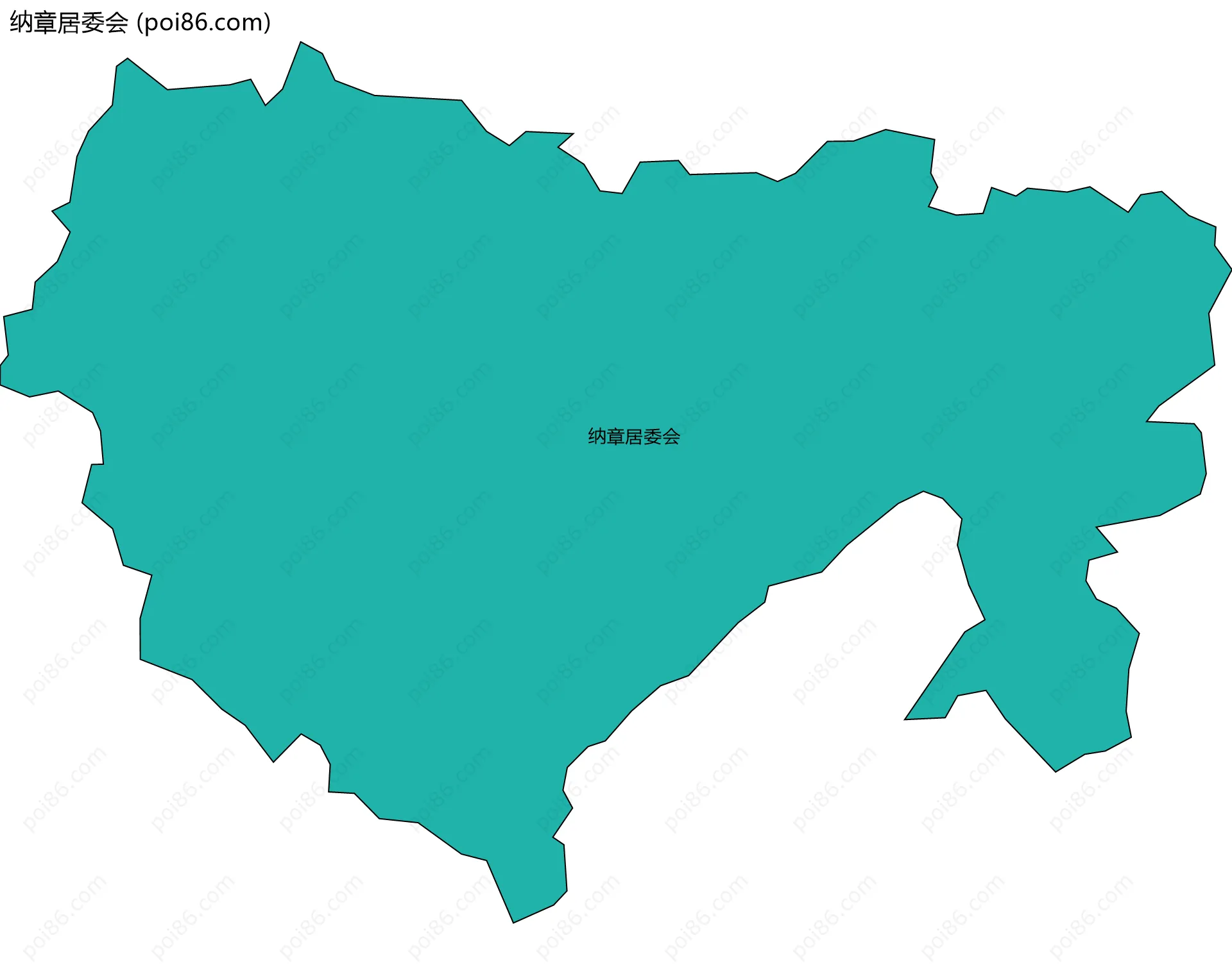 纳章居委会边界地图