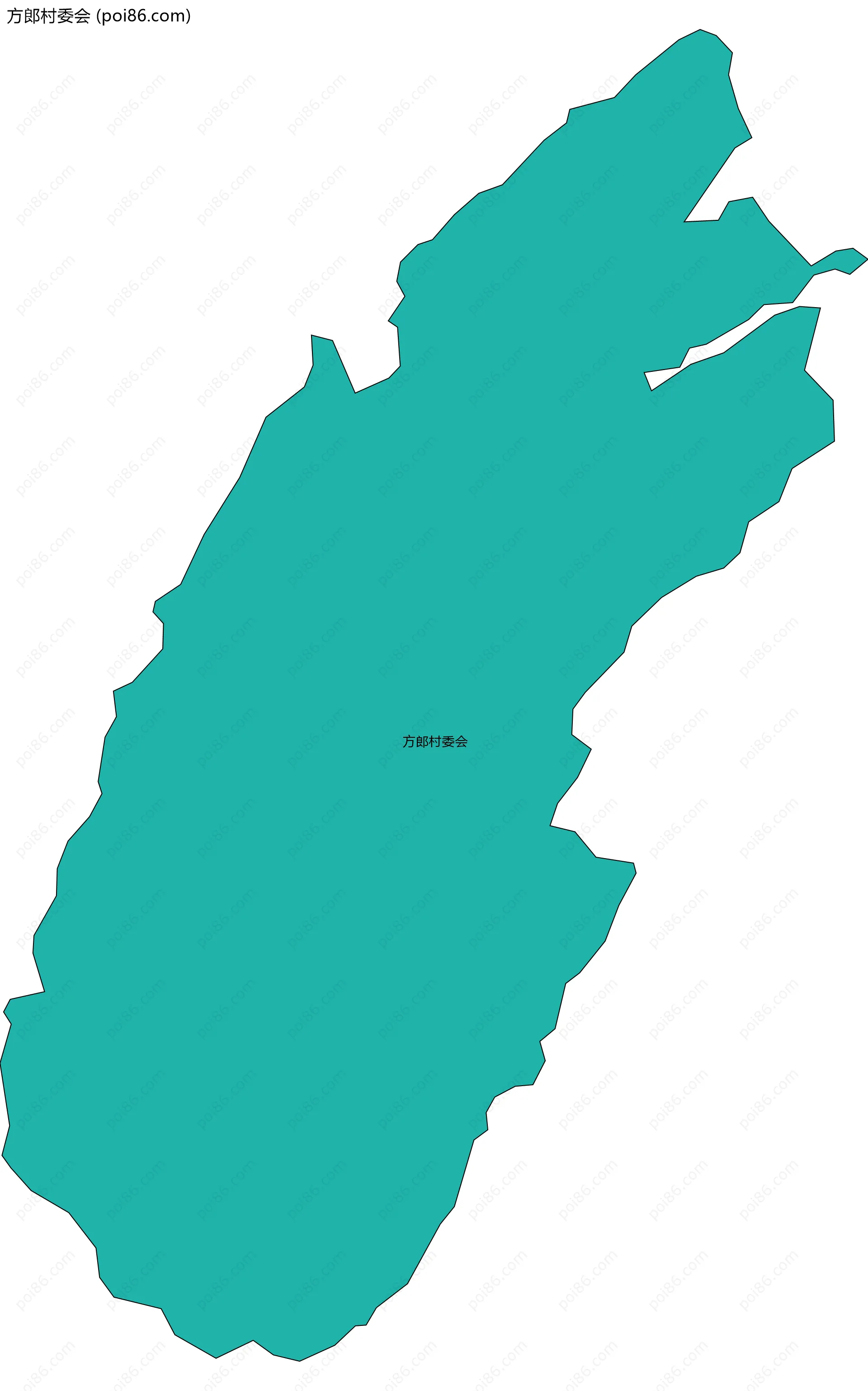 方郎村委会边界地图
