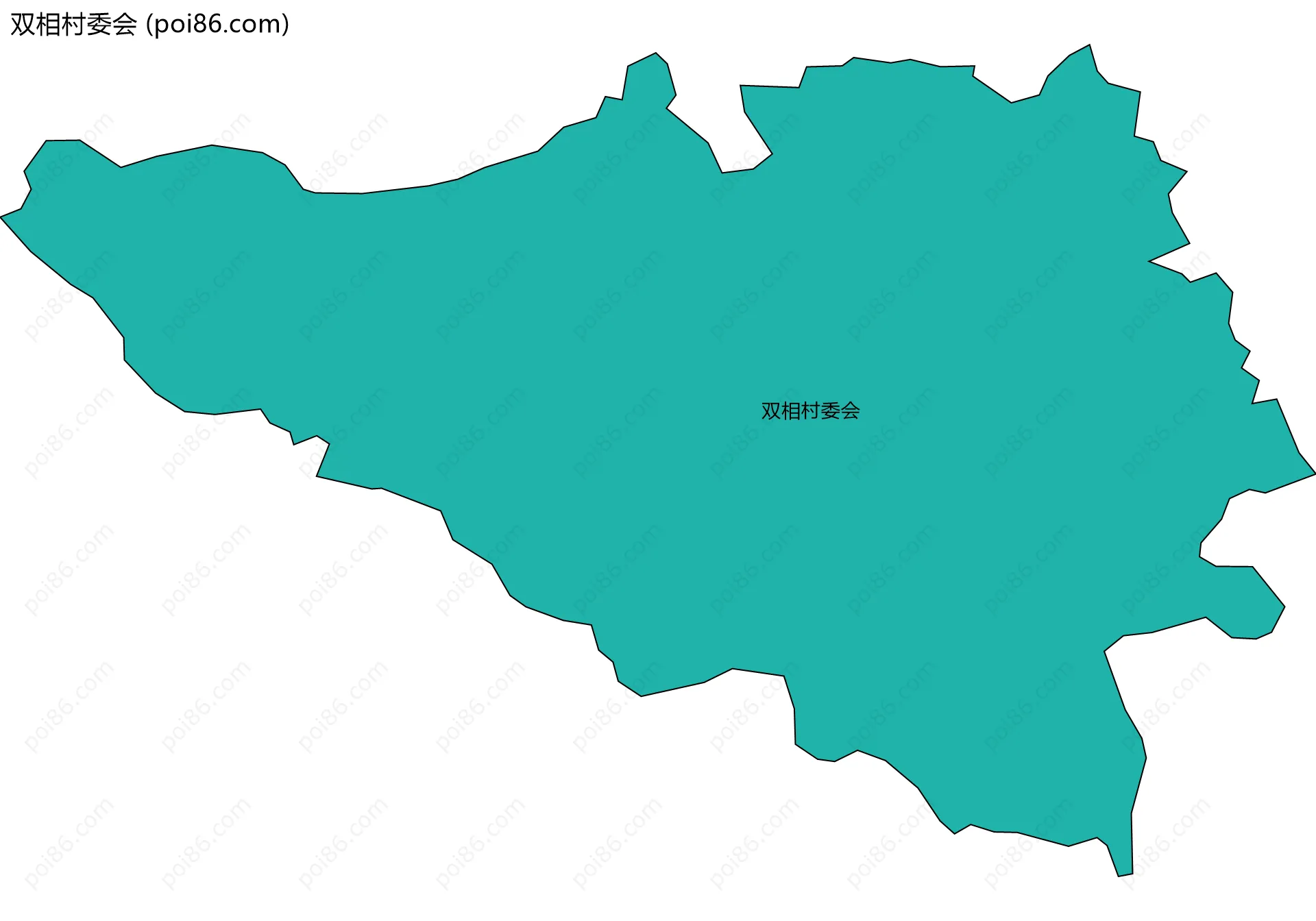 双相村委会边界地图