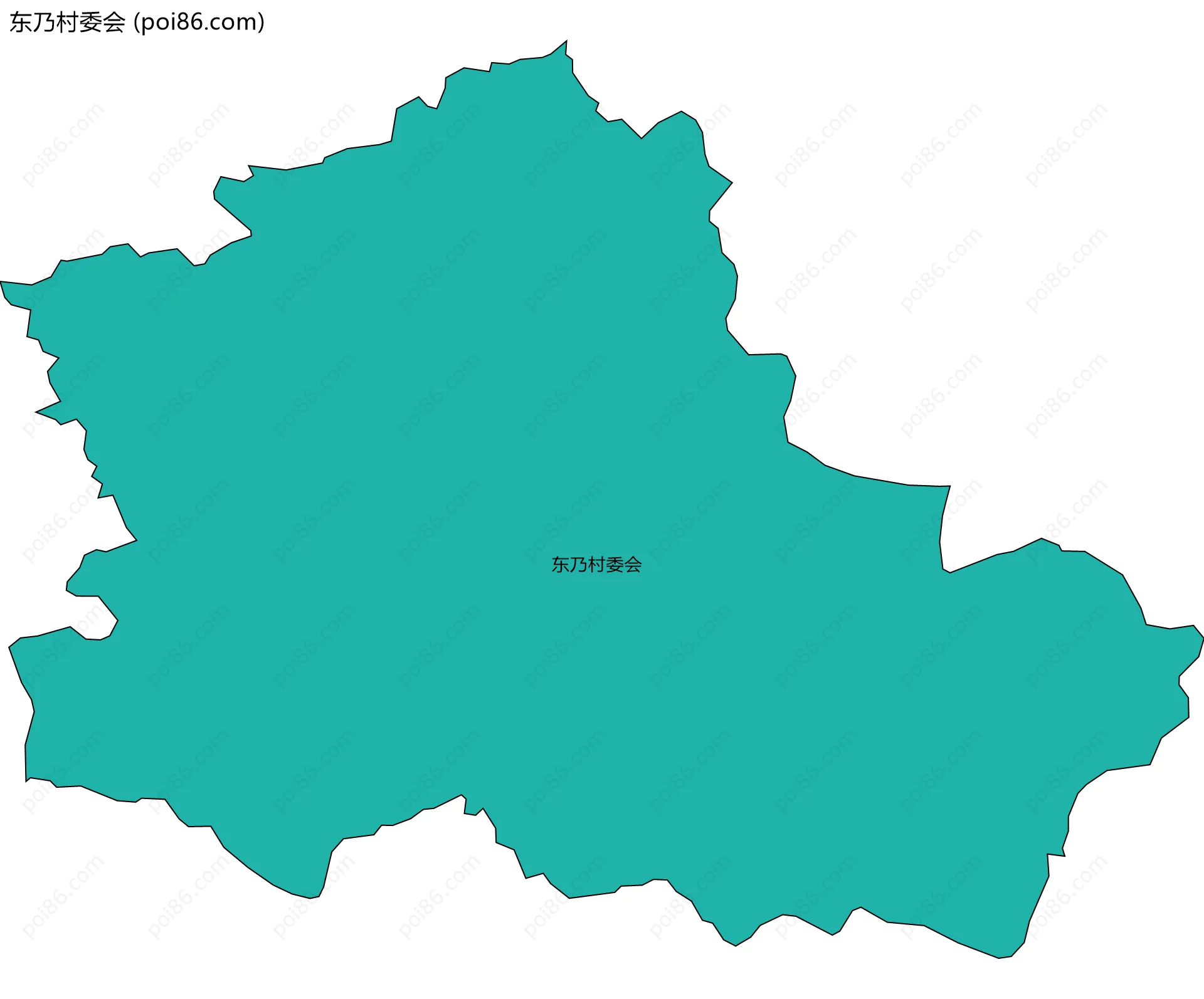 东乃村委会边界地图