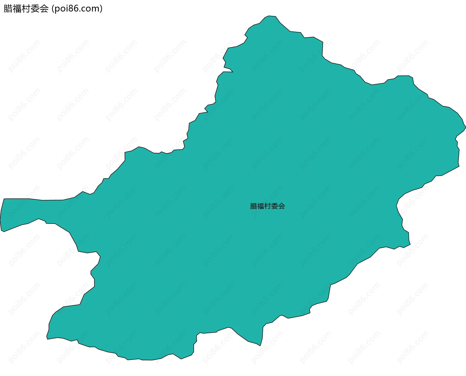 腊福村委会边界地图