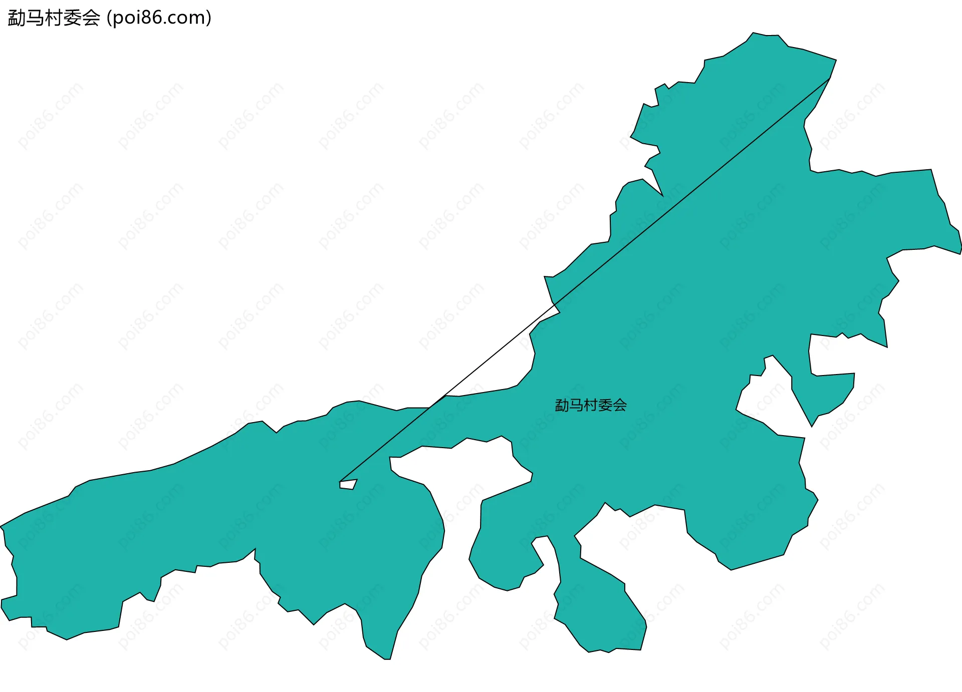勐马村委会边界地图
