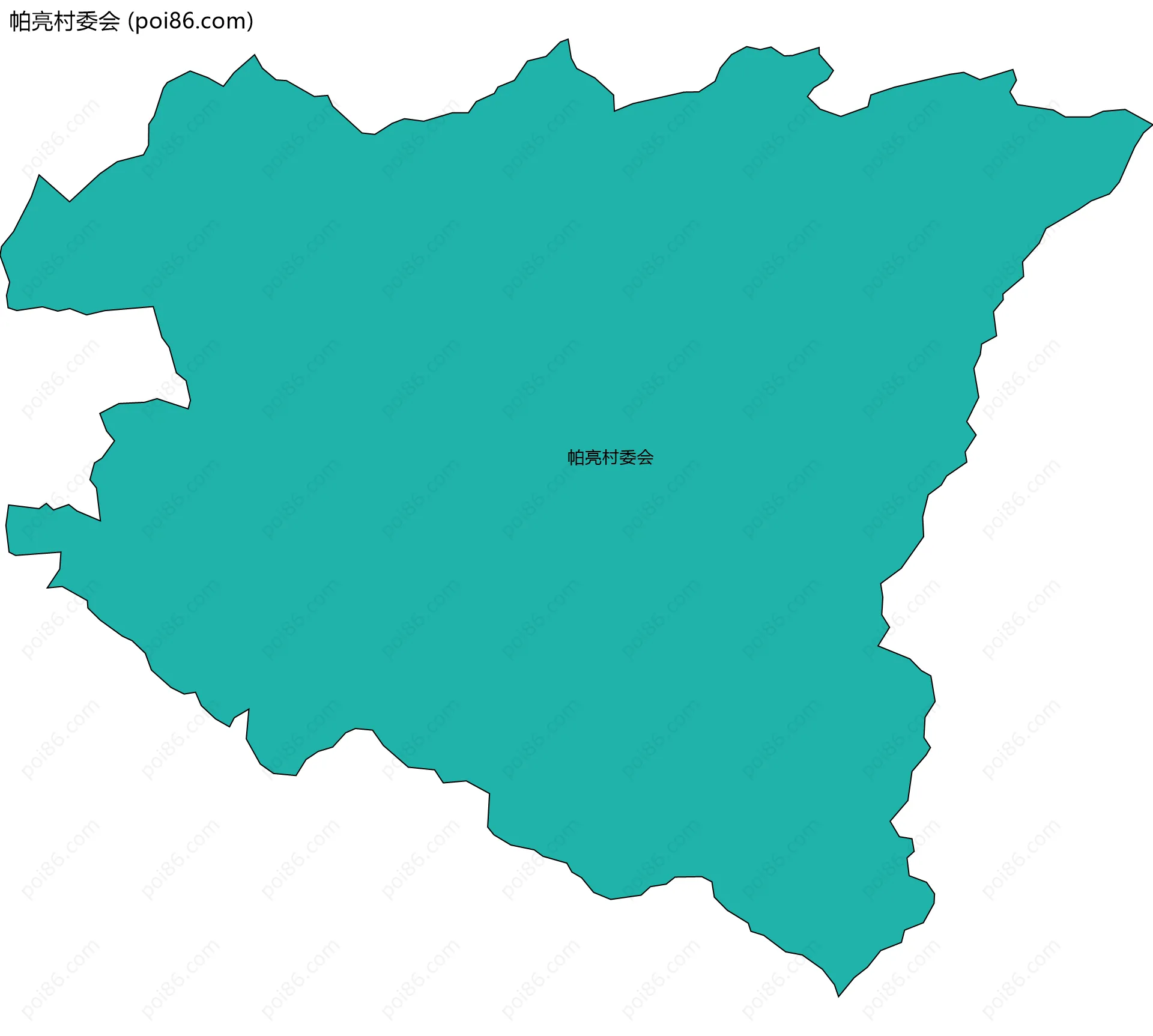 帕亮村委会边界地图