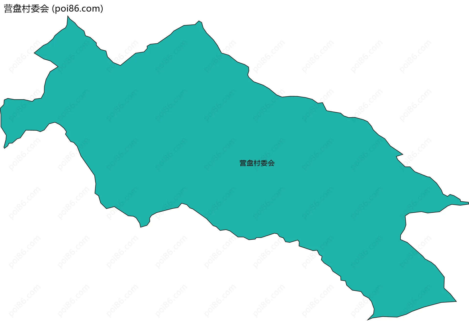 营盘村委会边界地图