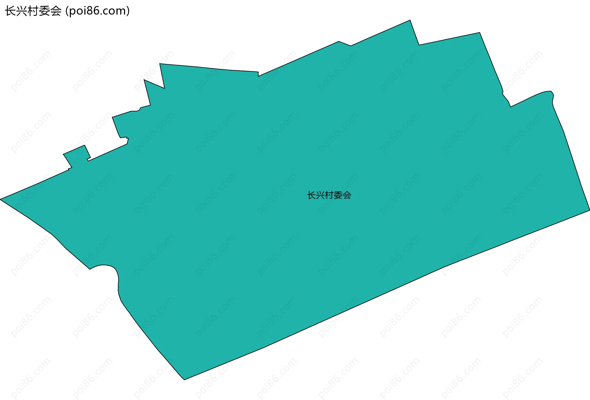 长兴村委会边界地图