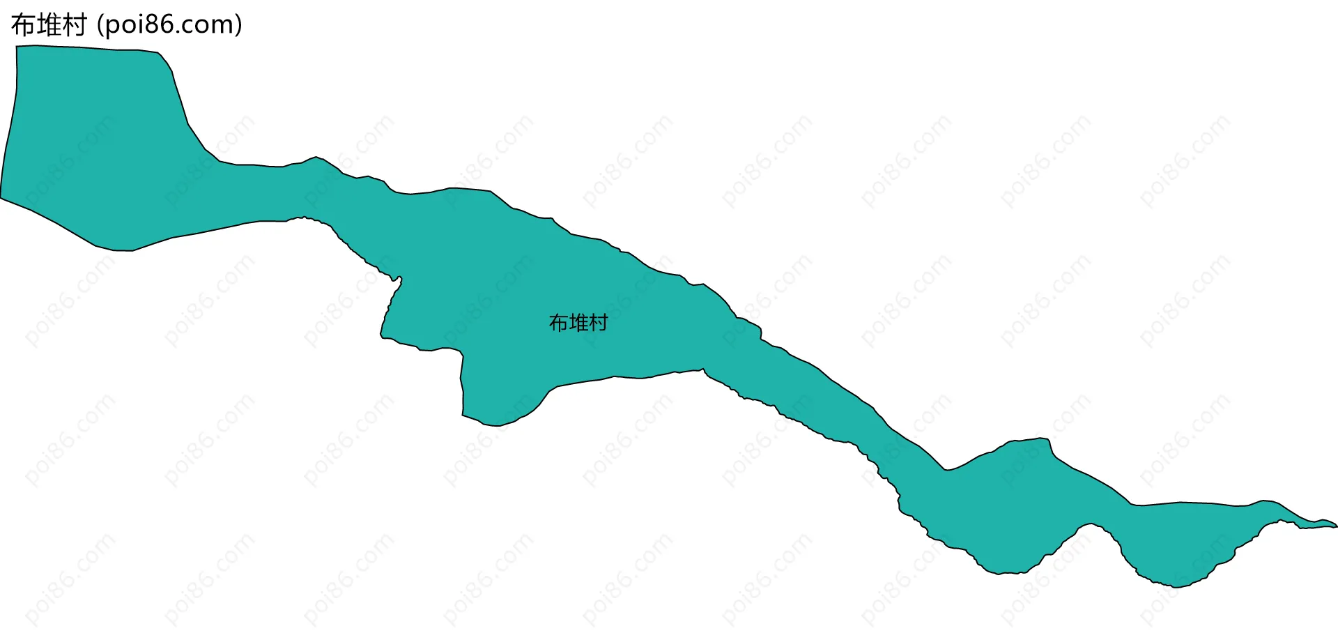 布堆村边界地图
