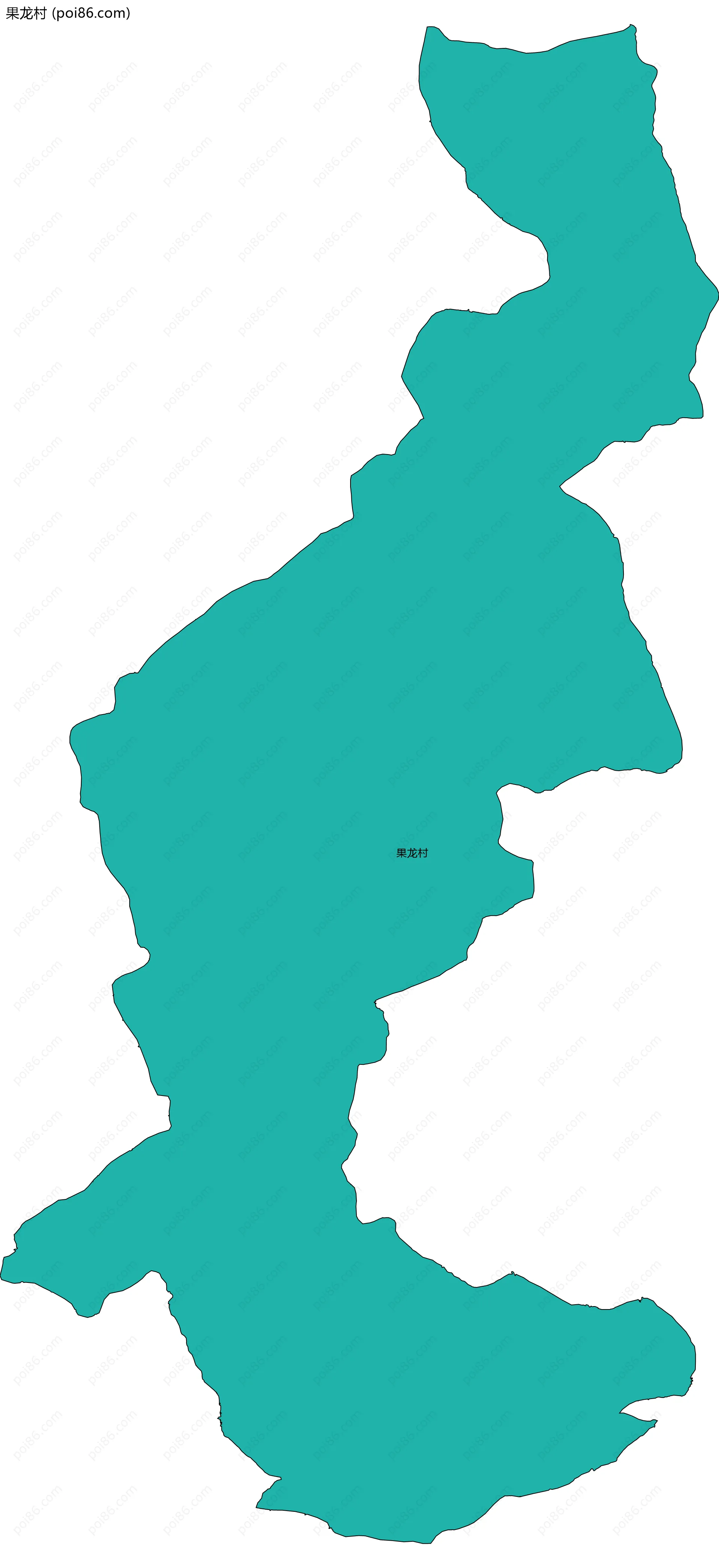 果龙村边界地图