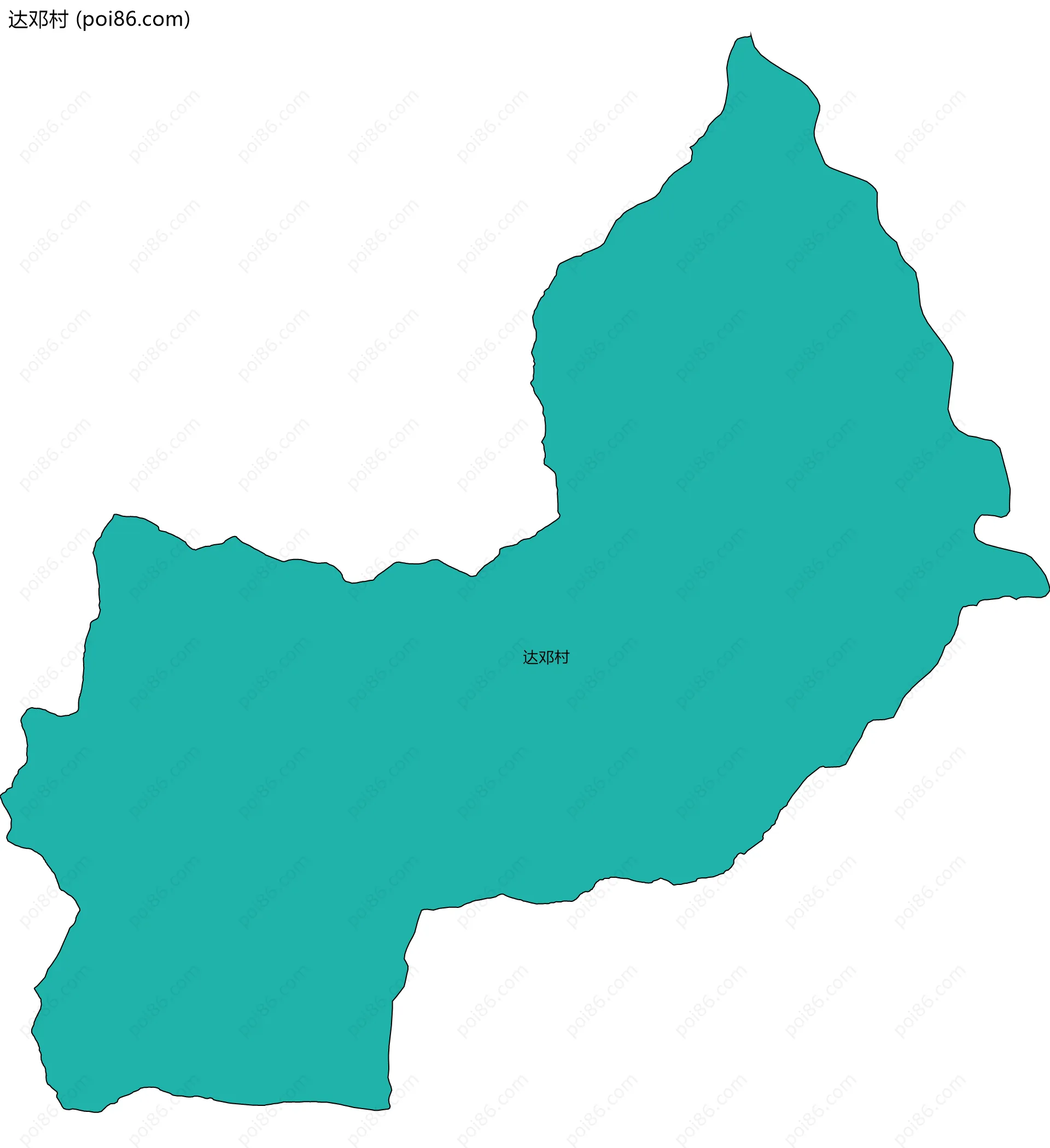 达邓村边界地图