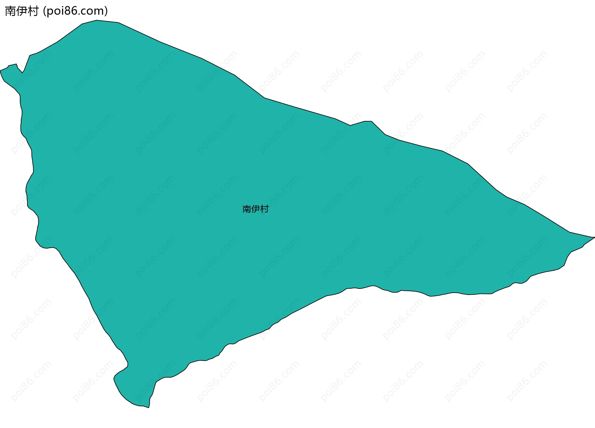 南伊村边界地图