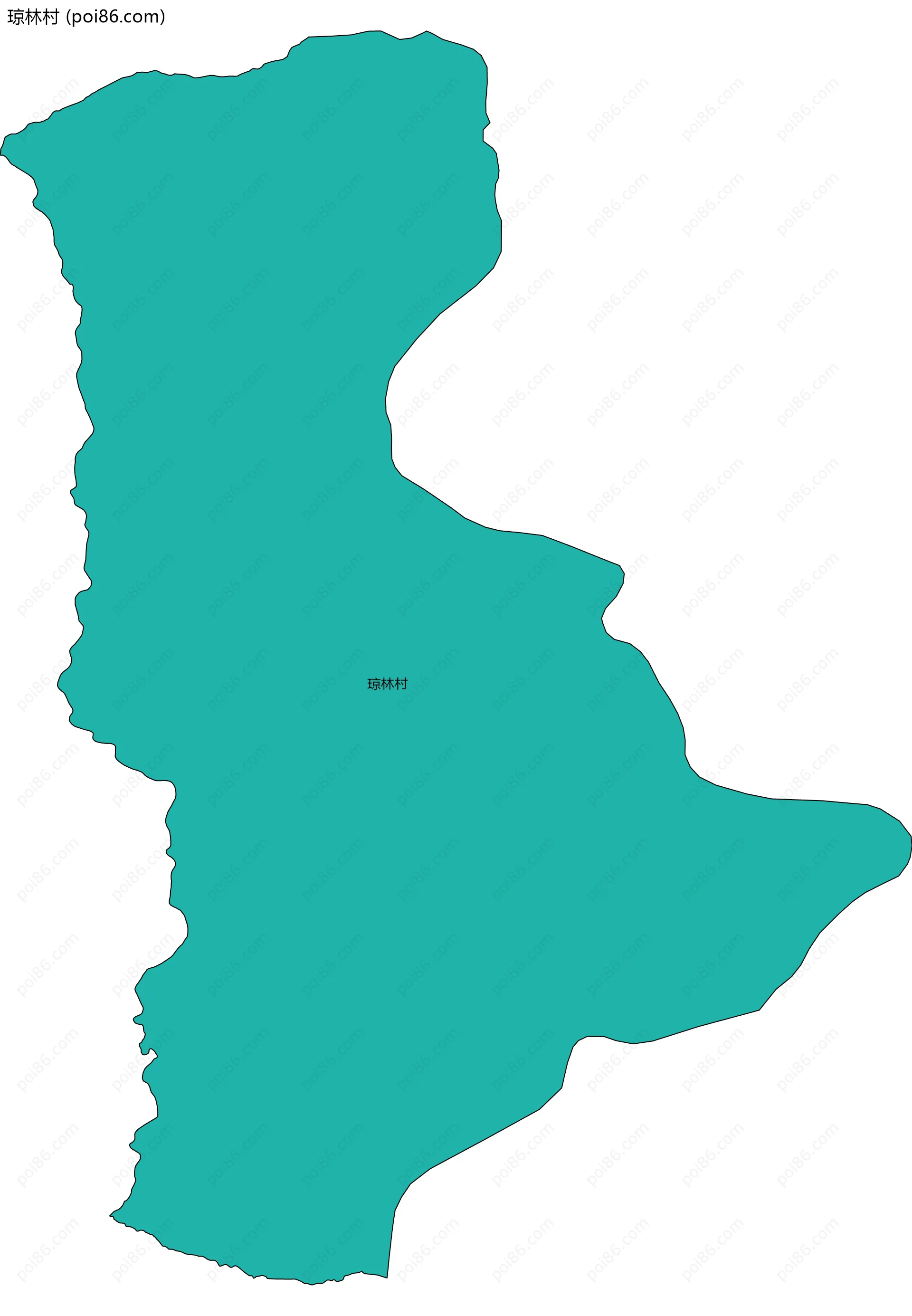 琼林村边界地图