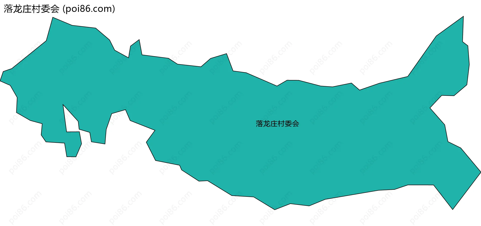 落龙庄村委会边界地图