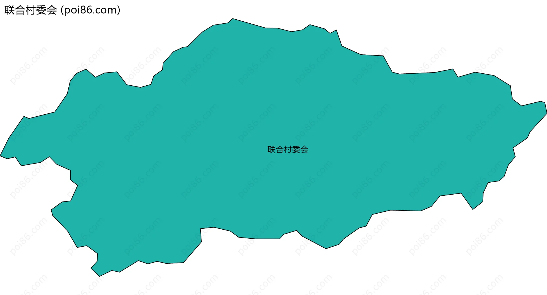 联合村委会边界地图