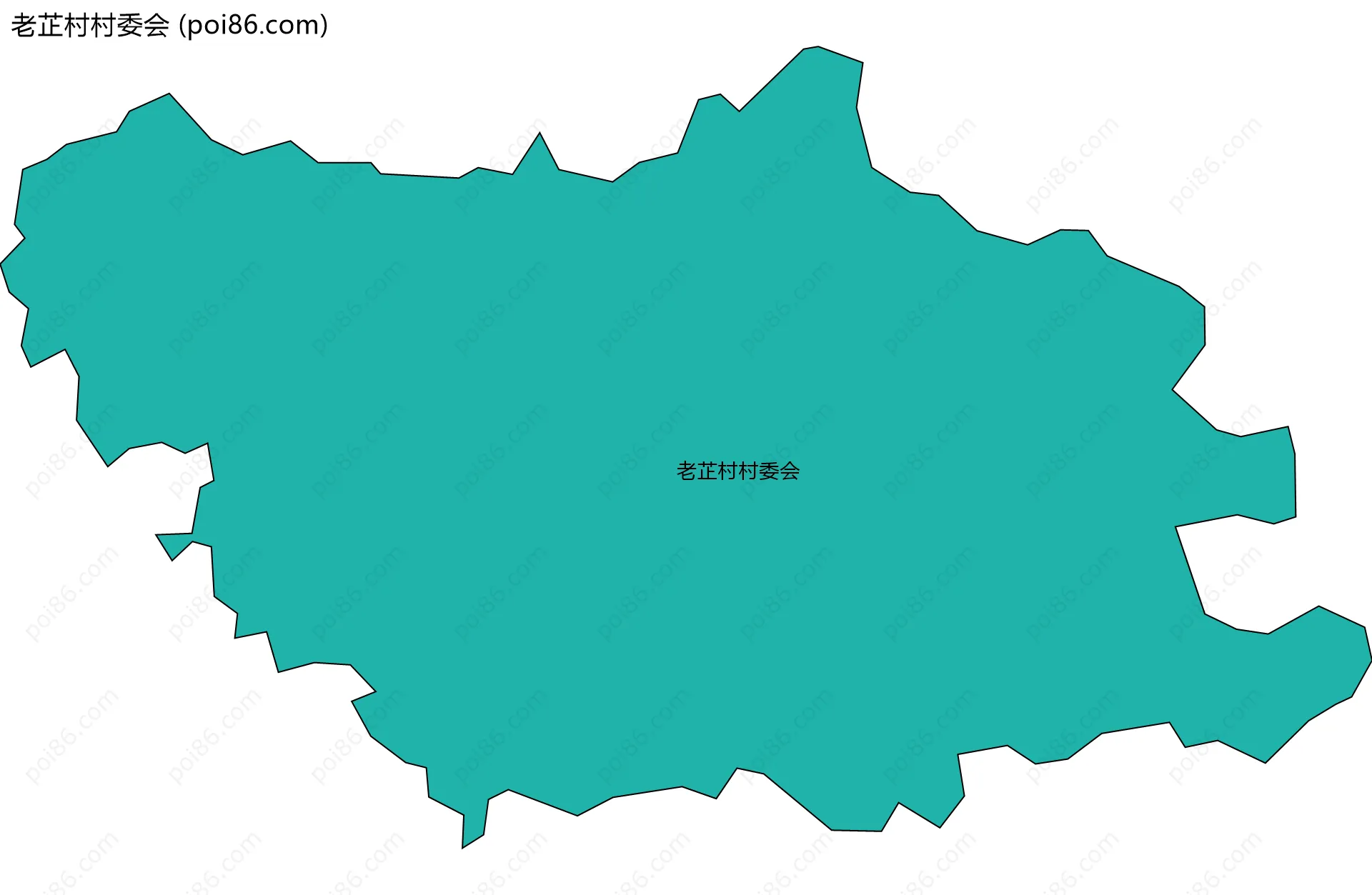 老芷村村委会边界地图