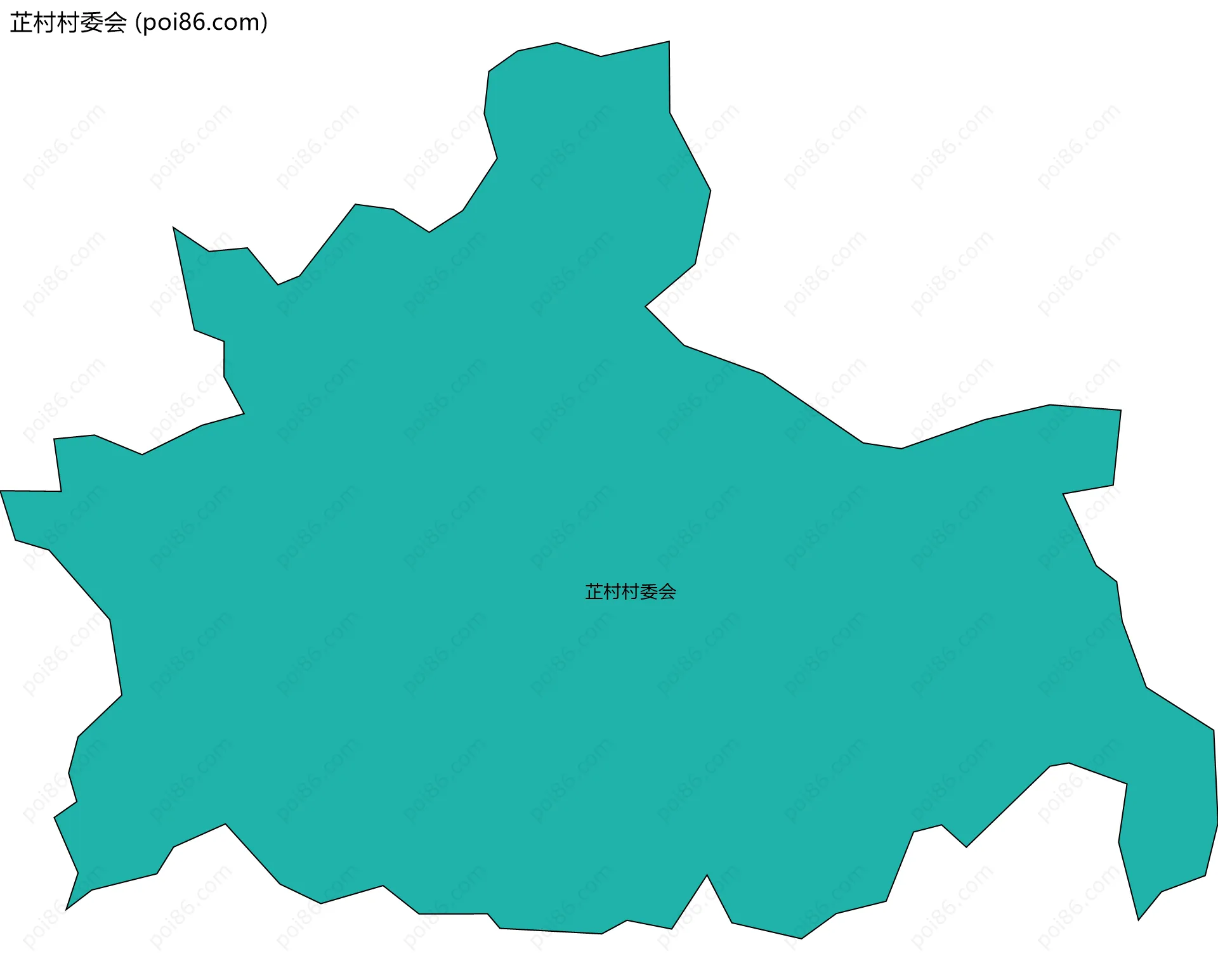 芷村村委会边界地图