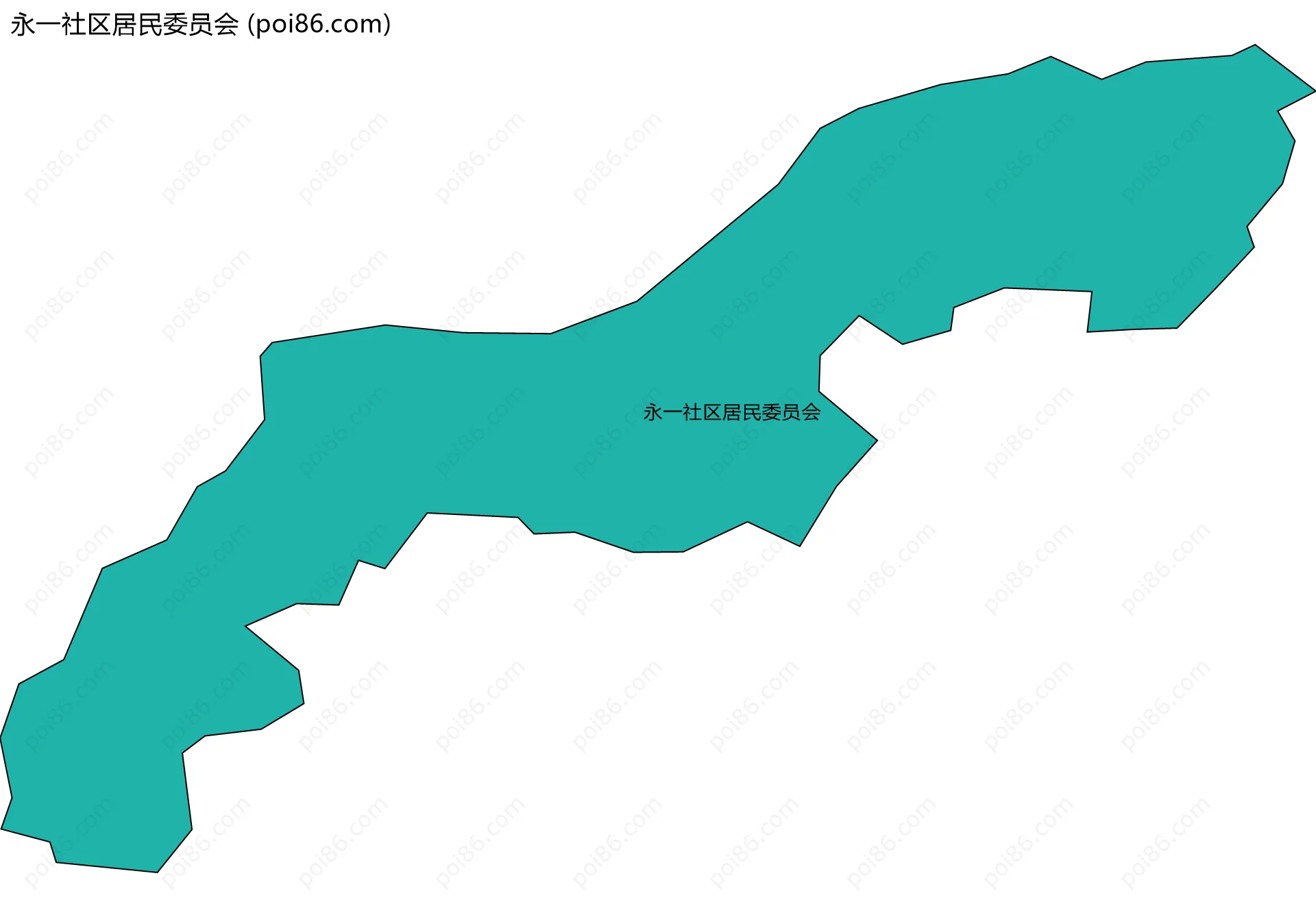 永一社区居民委员会边界地图