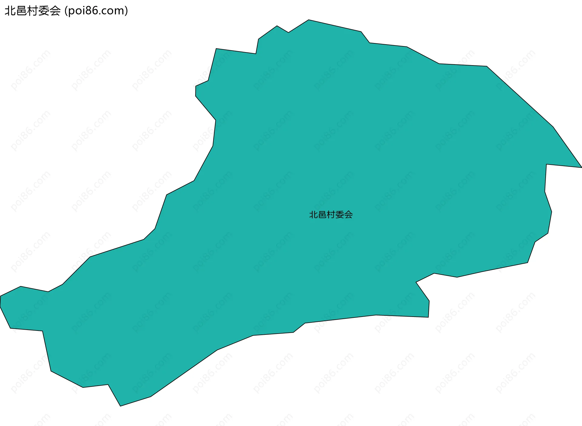 北邑村委会边界地图