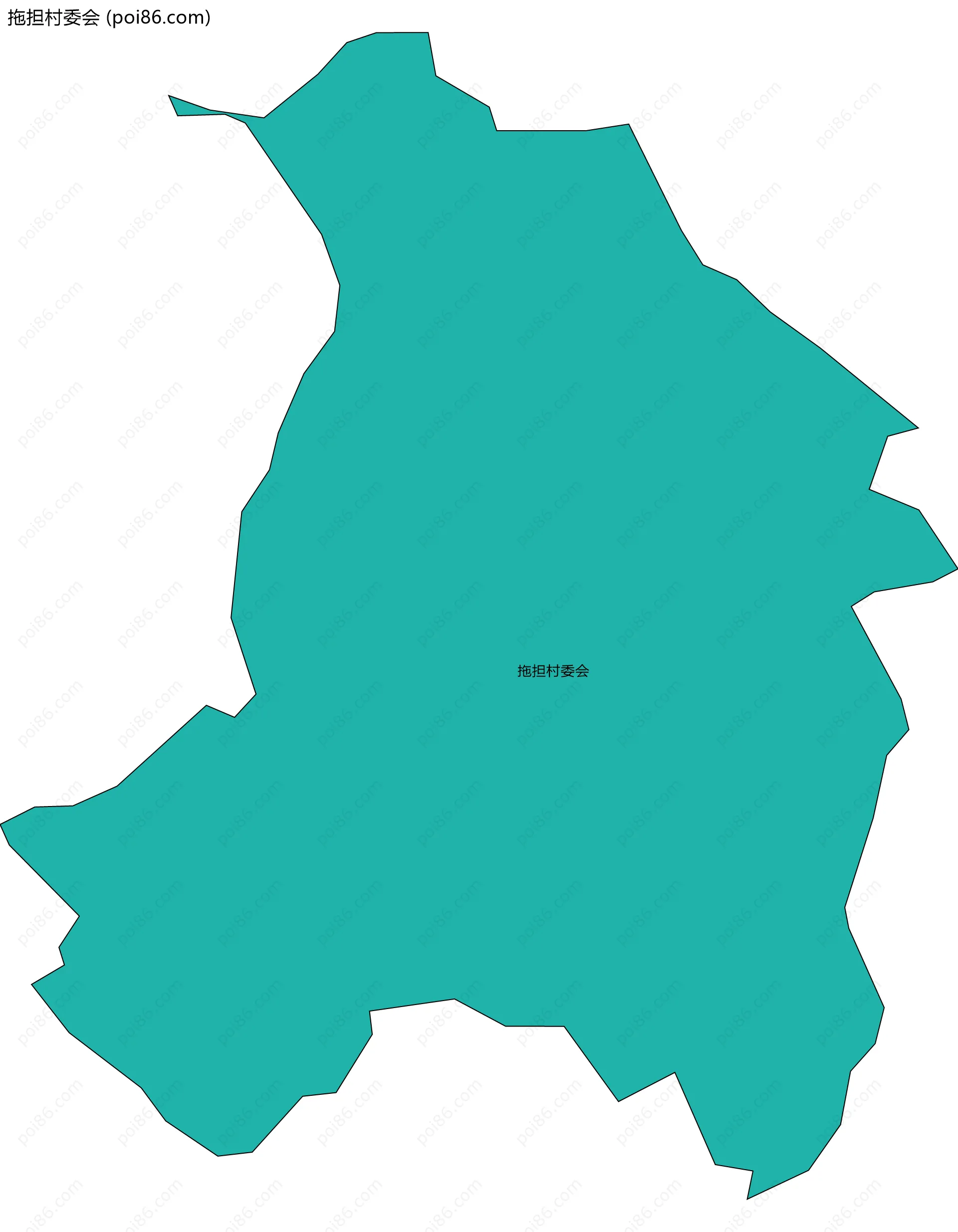 拖担村委会边界地图