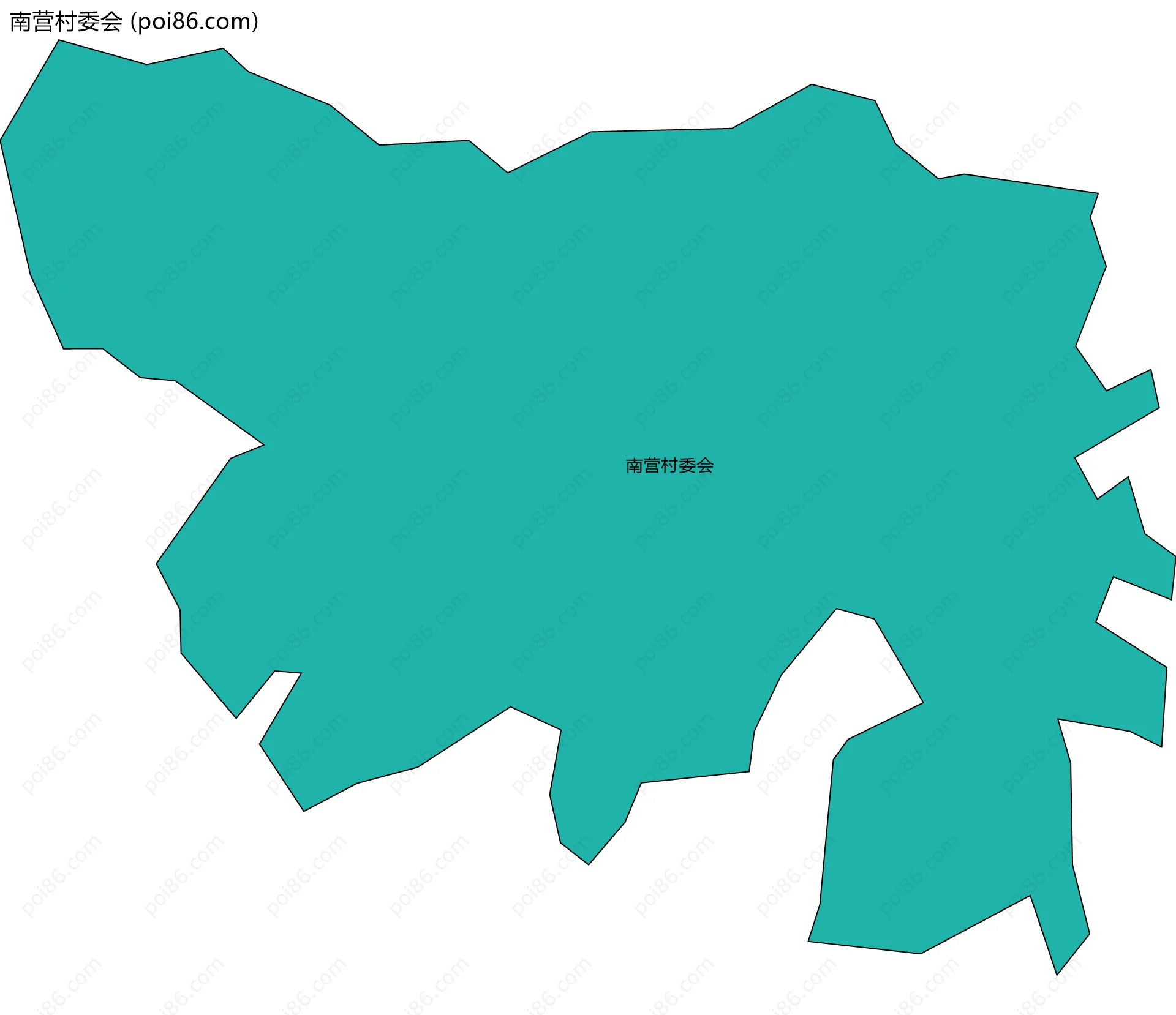 南营村委会边界地图