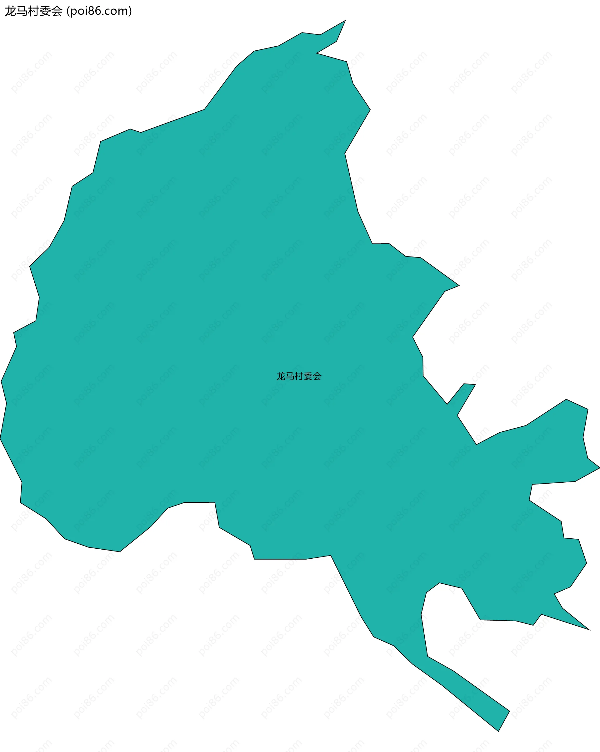 龙马村委会边界地图