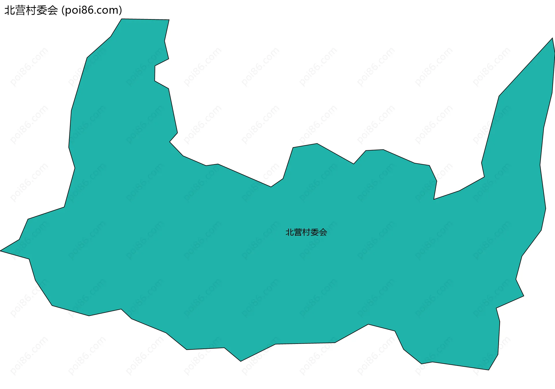 北营村委会边界地图
