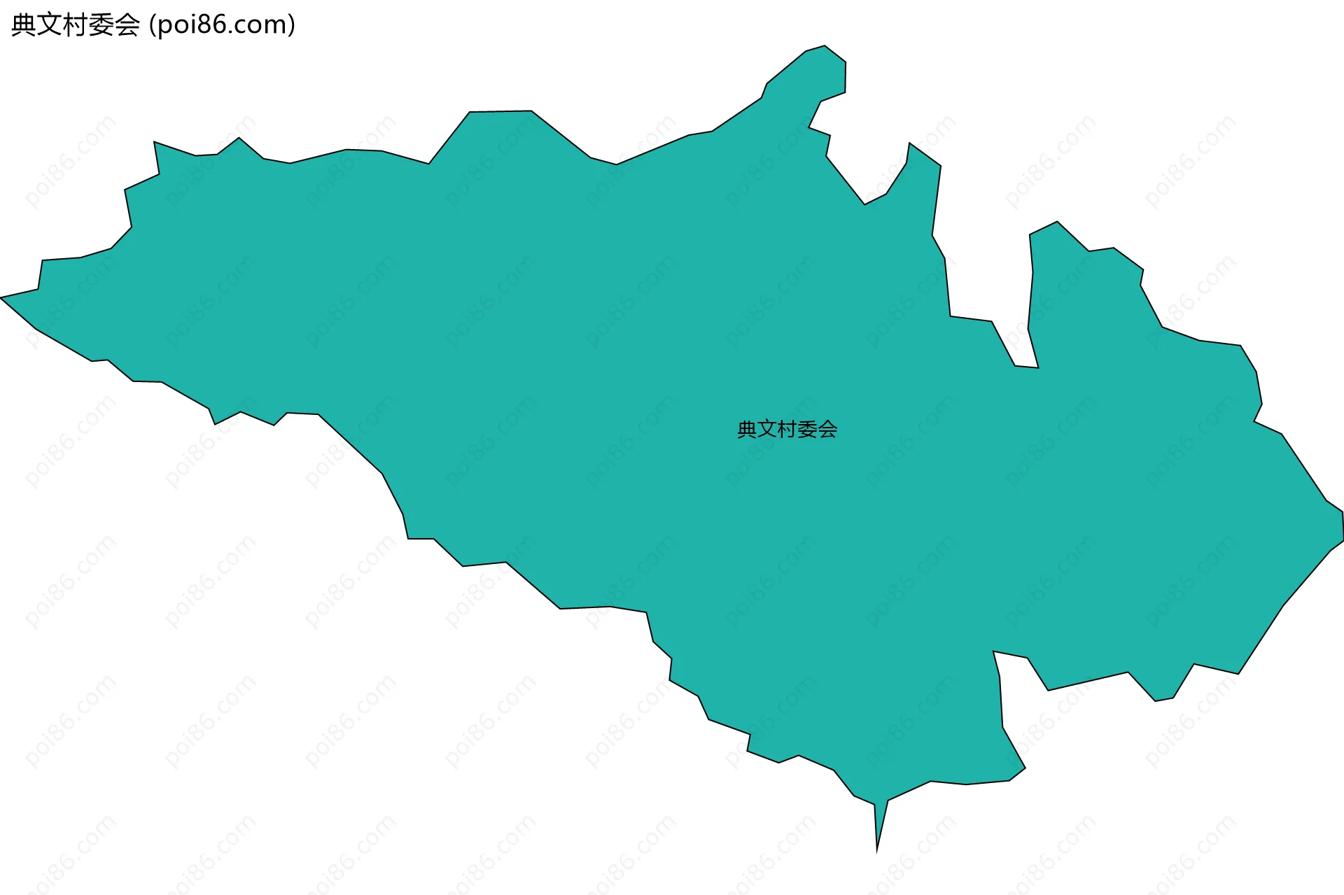 典文村委会边界地图