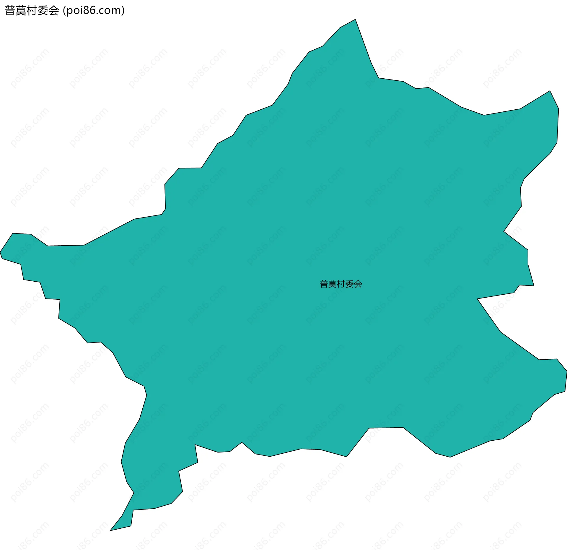 普莫村委会边界地图