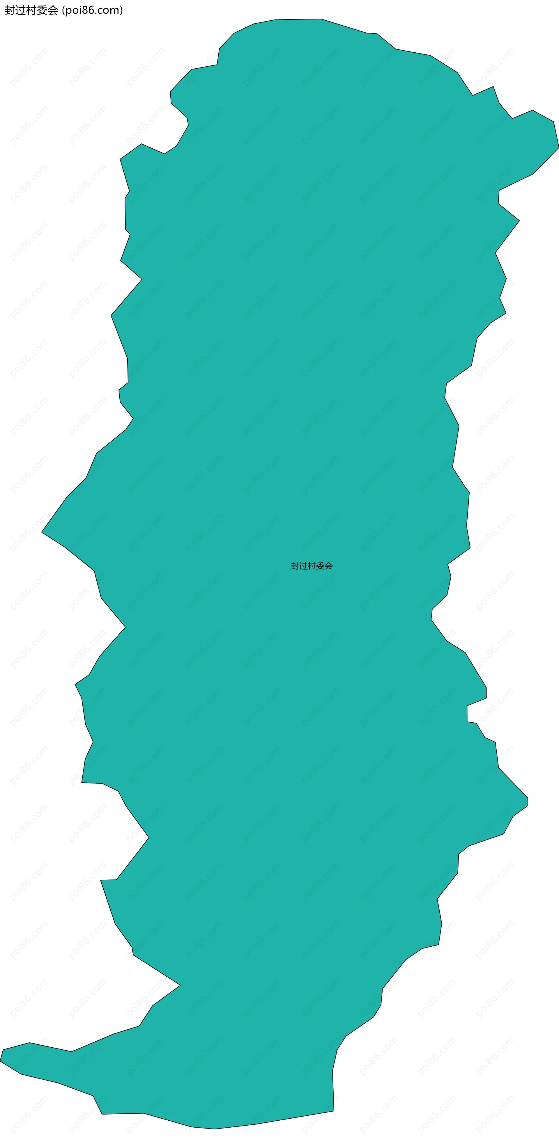 封过村委会边界地图