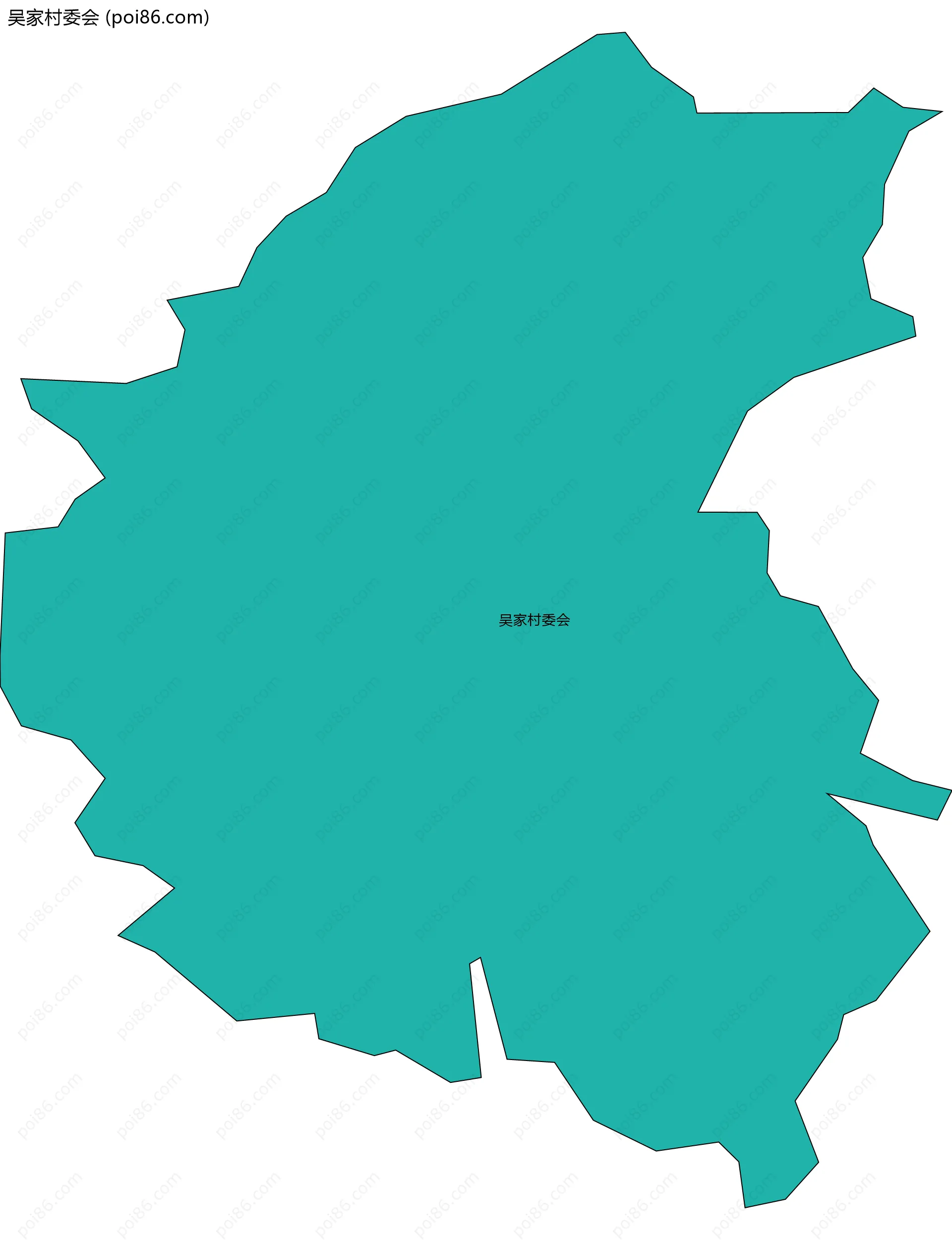 吴家村委会边界地图