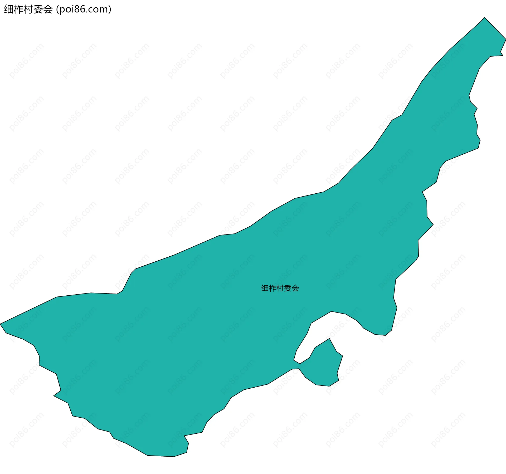 细柞村委会边界地图