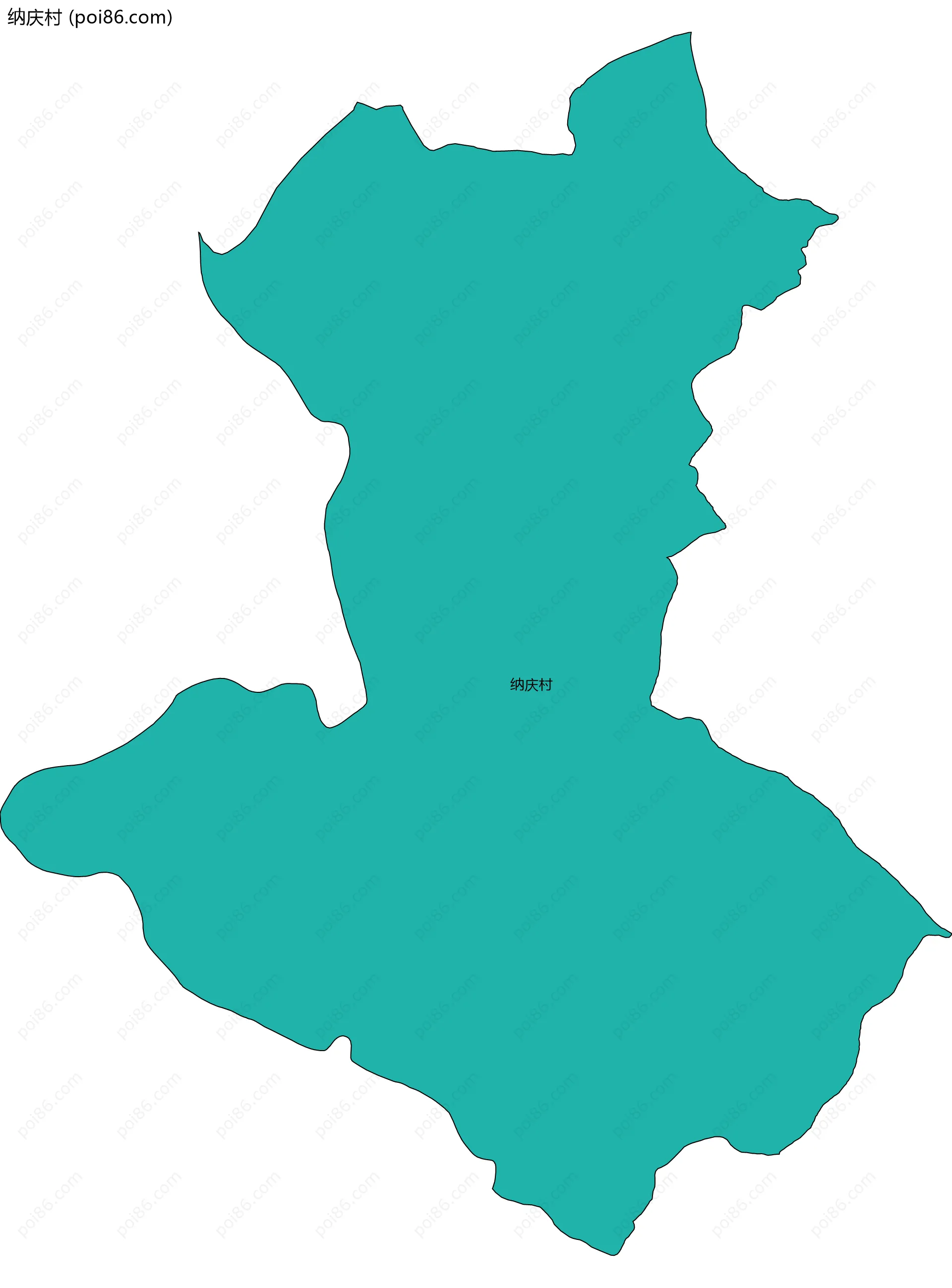 纳庆村边界地图