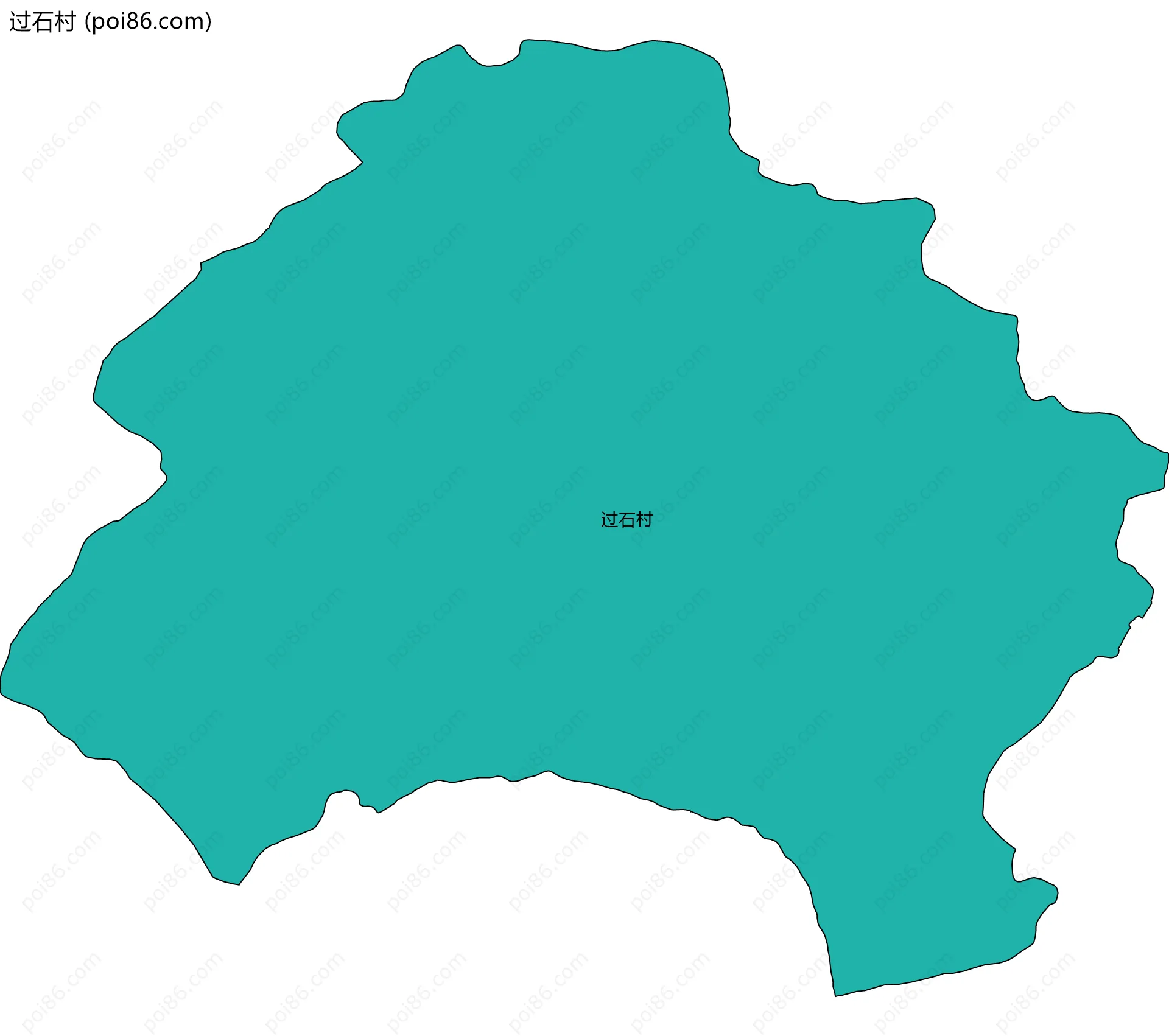 过石村边界地图