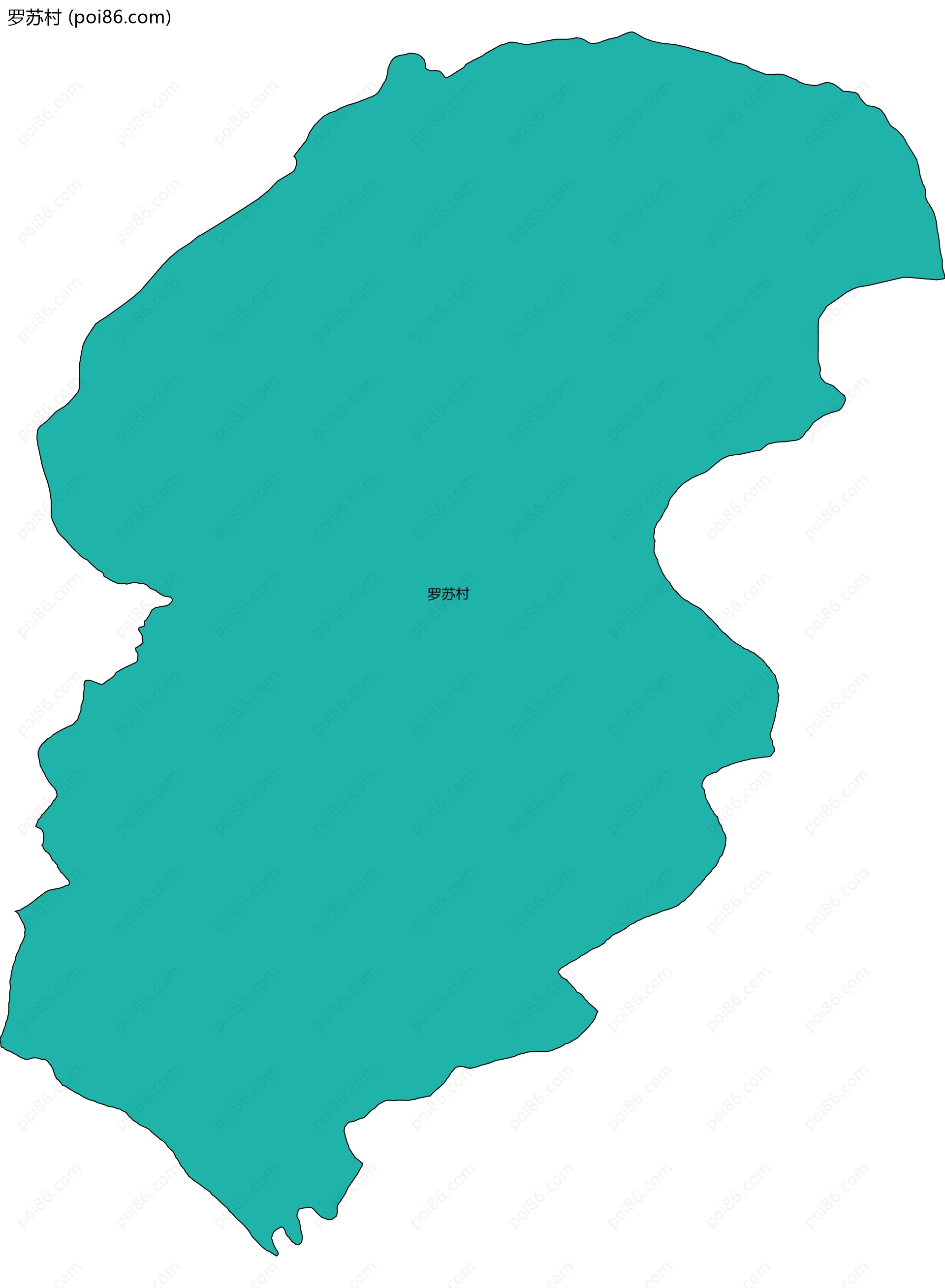 罗苏村边界地图