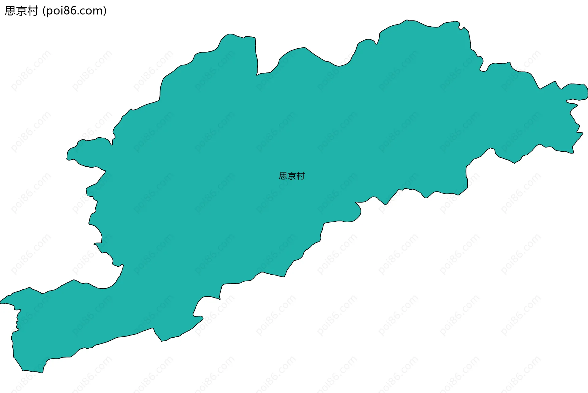 思京村边界地图