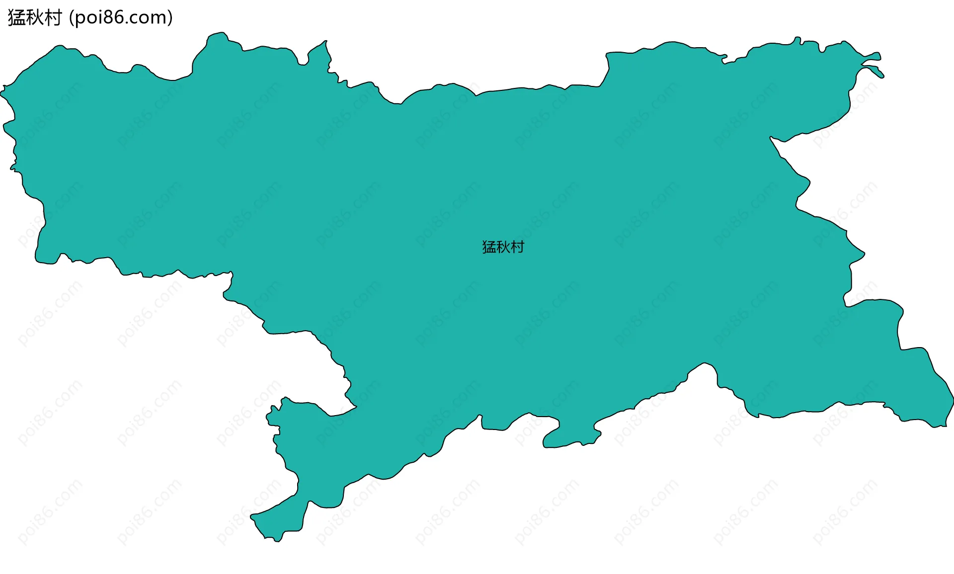 猛秋村边界地图