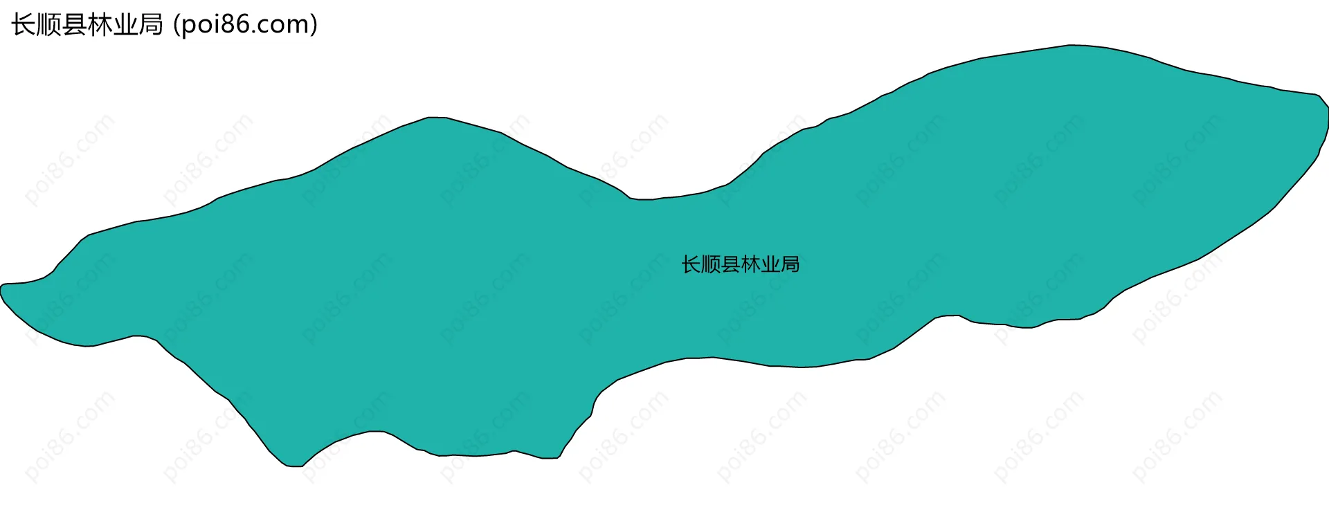 长顺县林业局边界地图