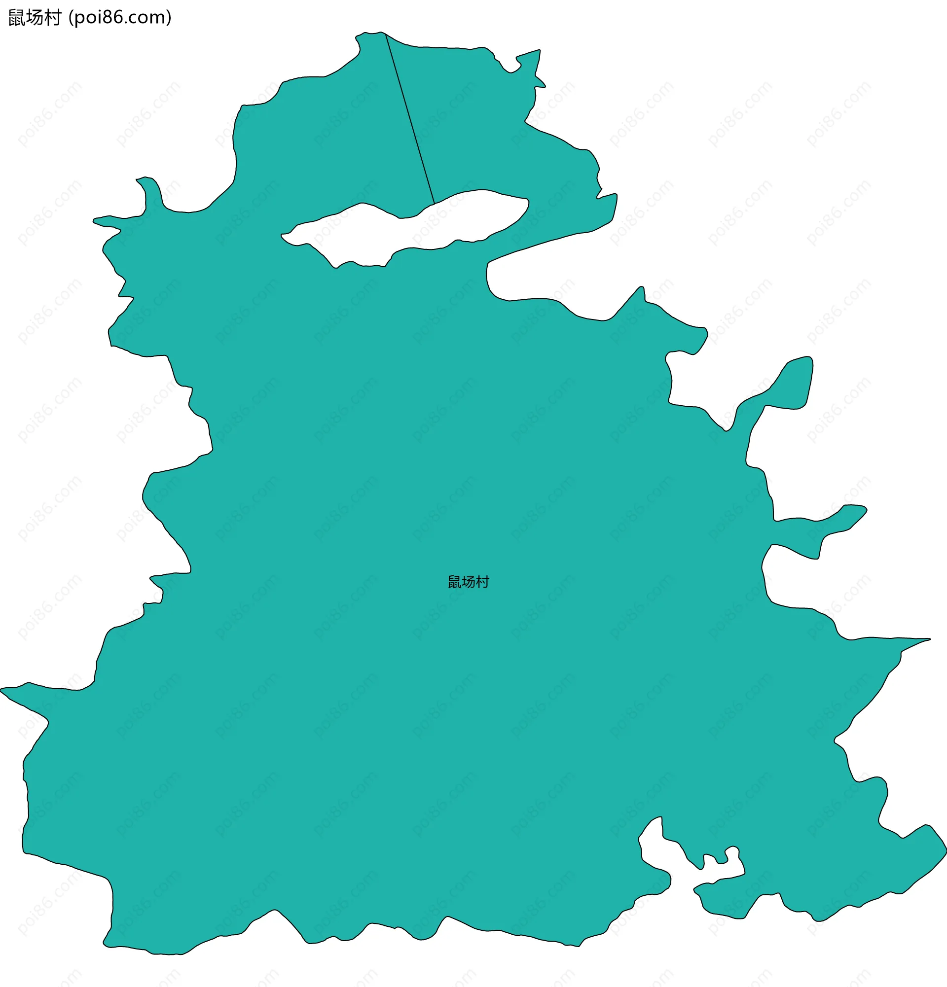 鼠场村边界地图