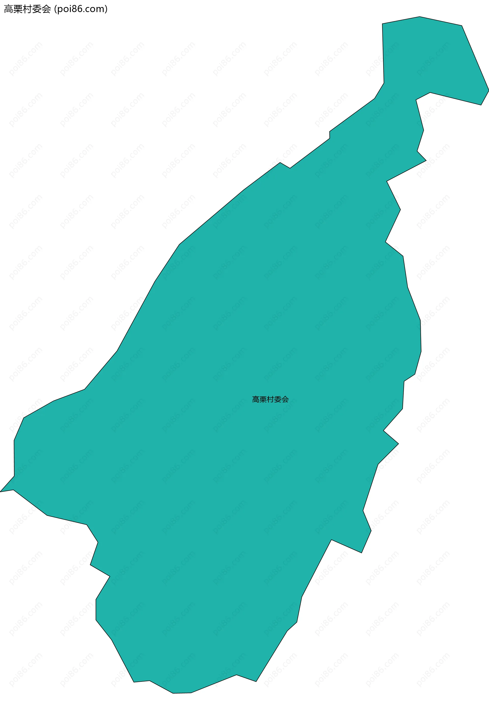 高栗村委会边界地图