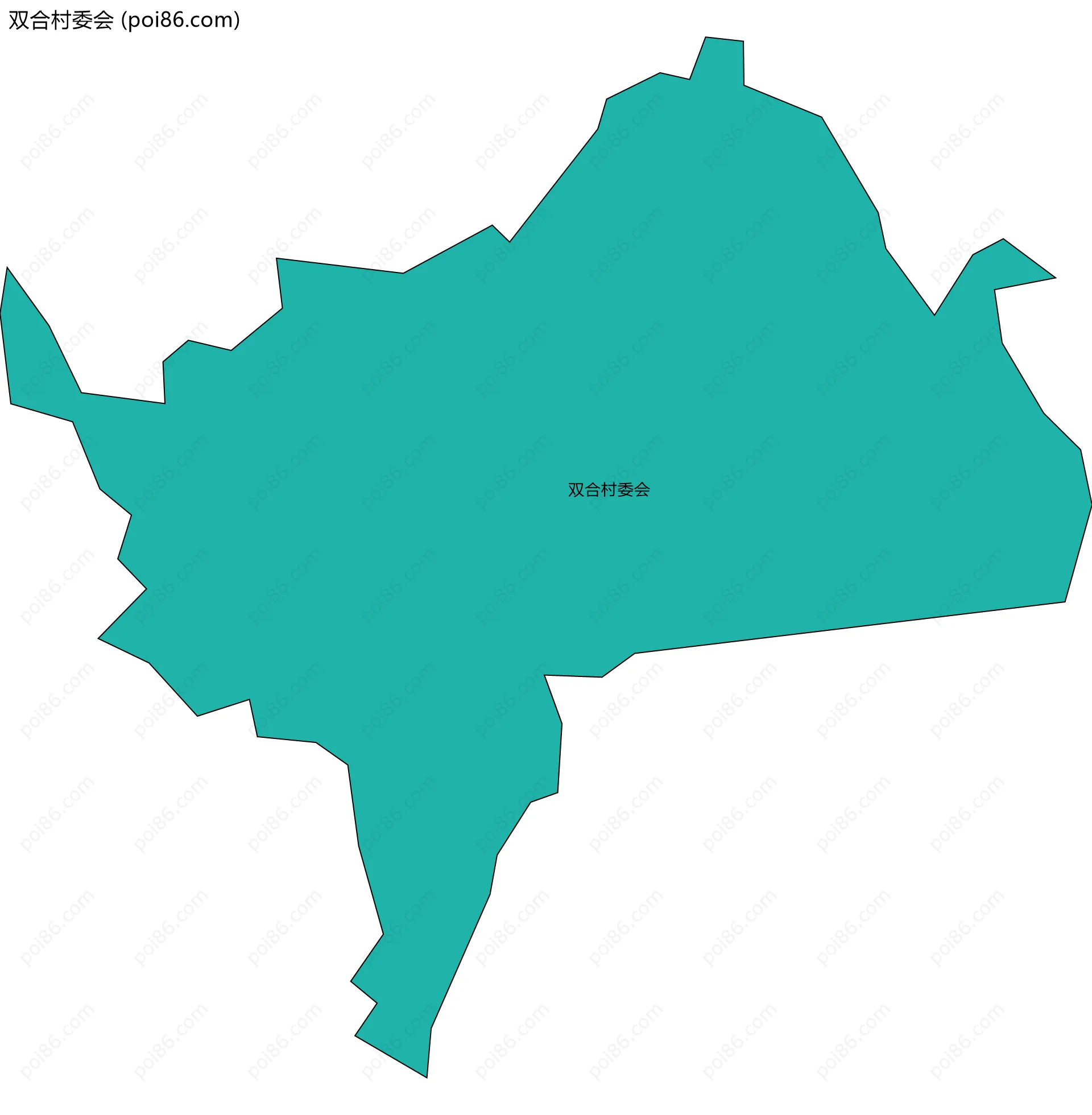 双合村委会边界地图