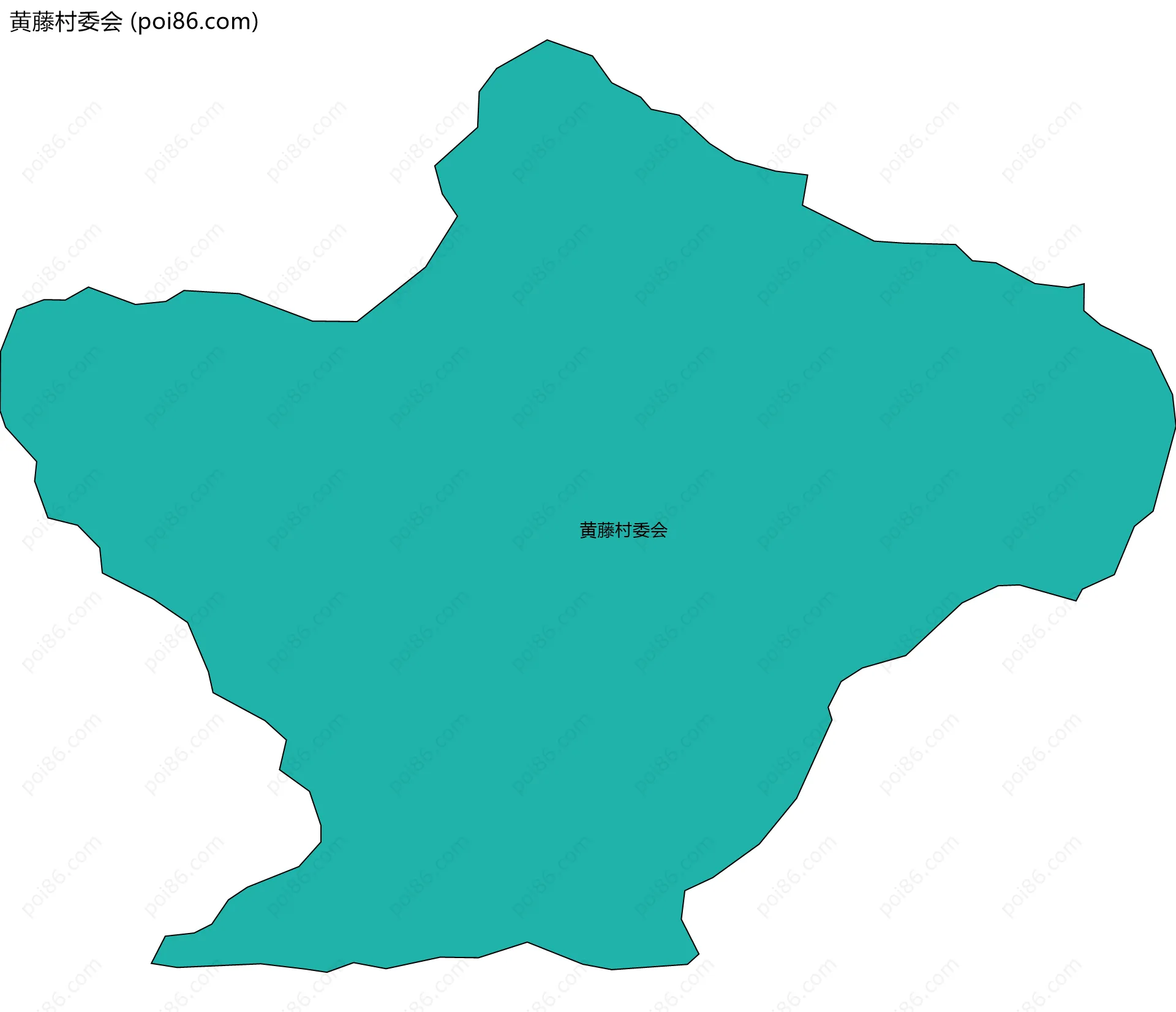 黄藤村委会边界地图