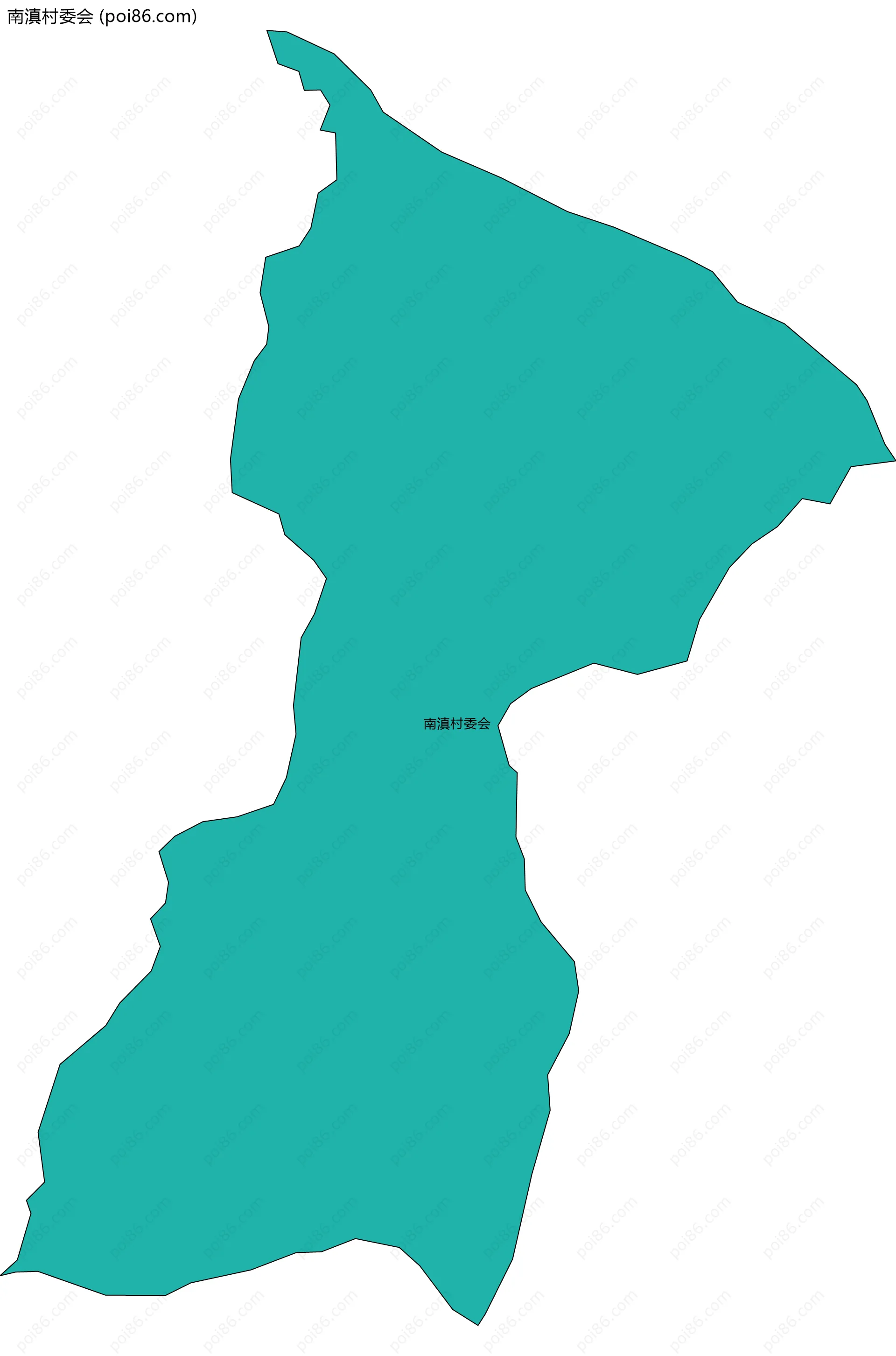 南滇村委会边界地图