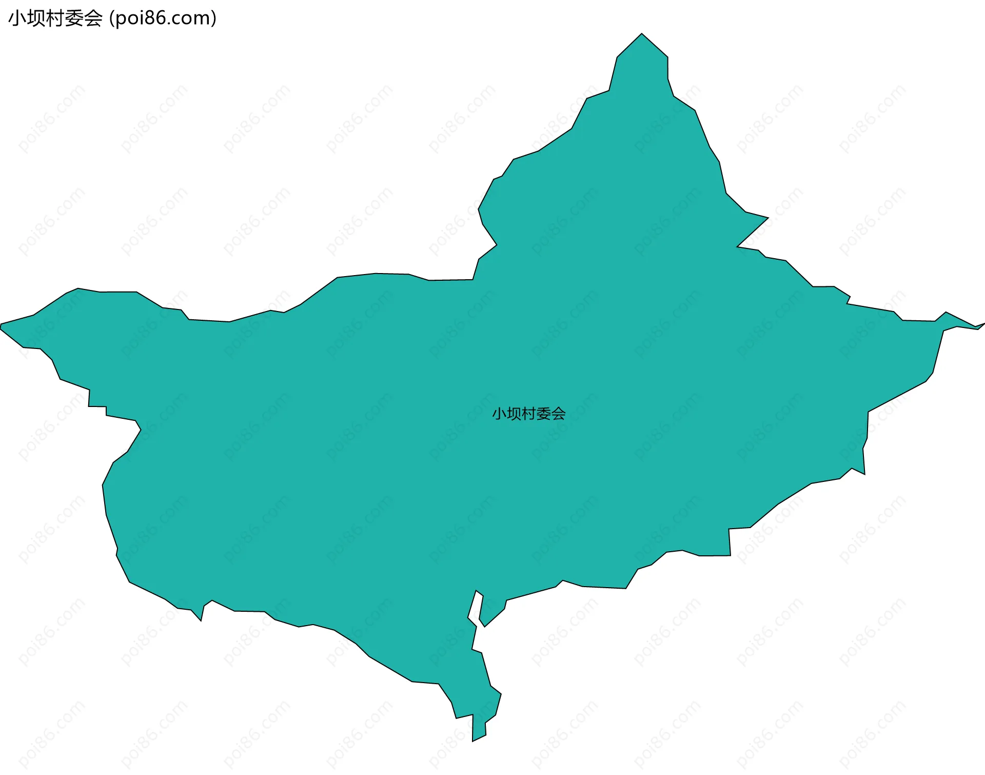 小坝村委会边界地图