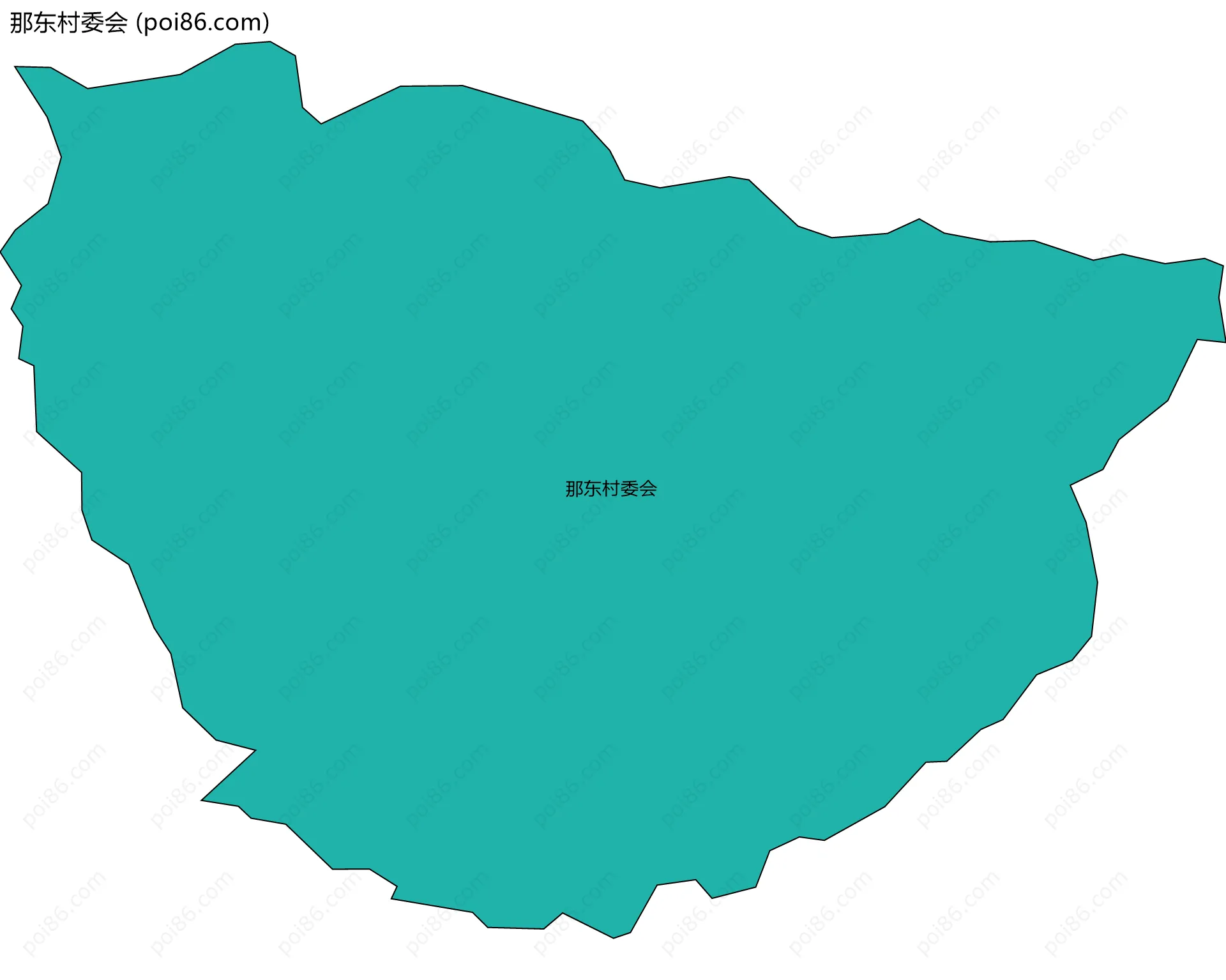 那东村委会边界地图