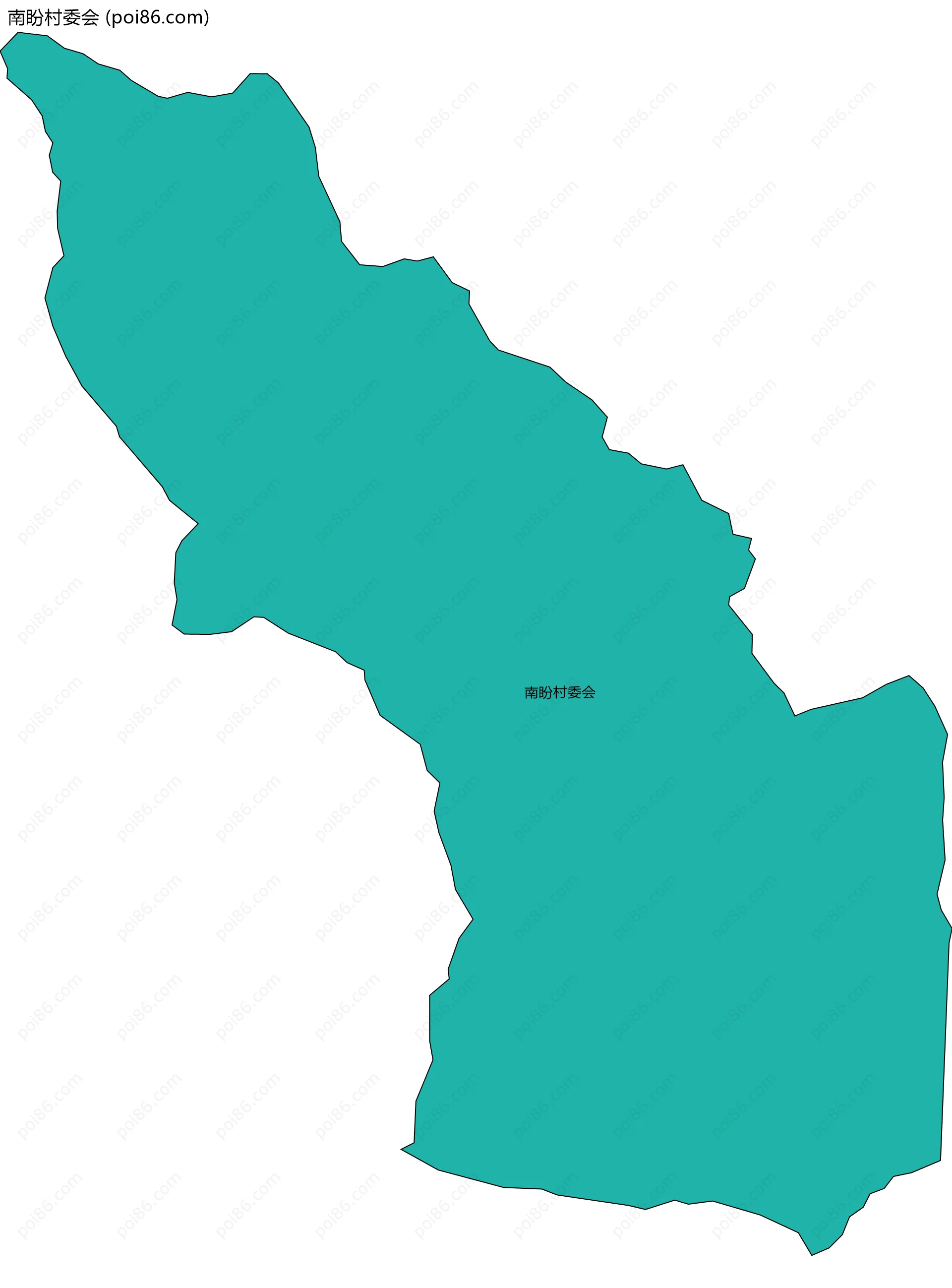 南盼村委会边界地图